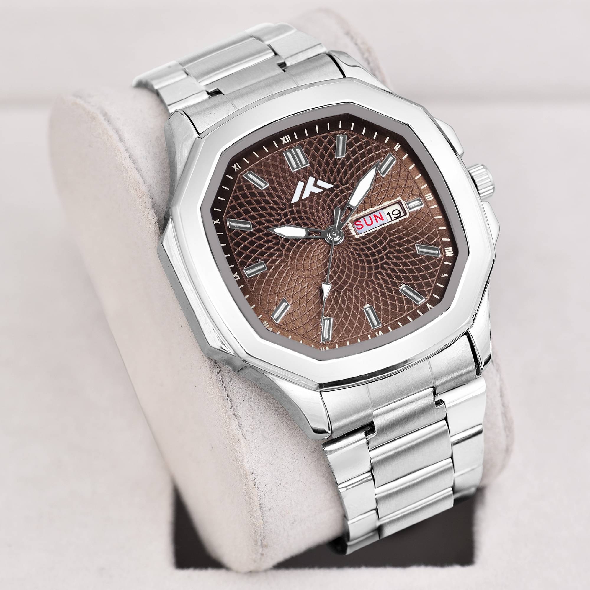     			Newman Silver Silicon Analog Men's Watch