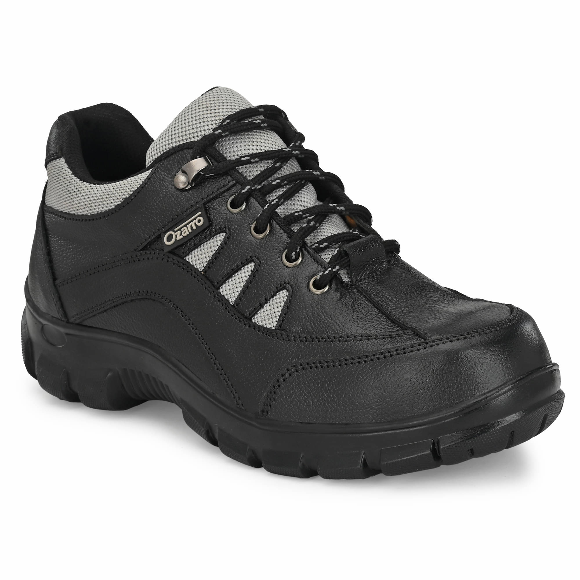     			Ozarro Derby Black Safety Shoes