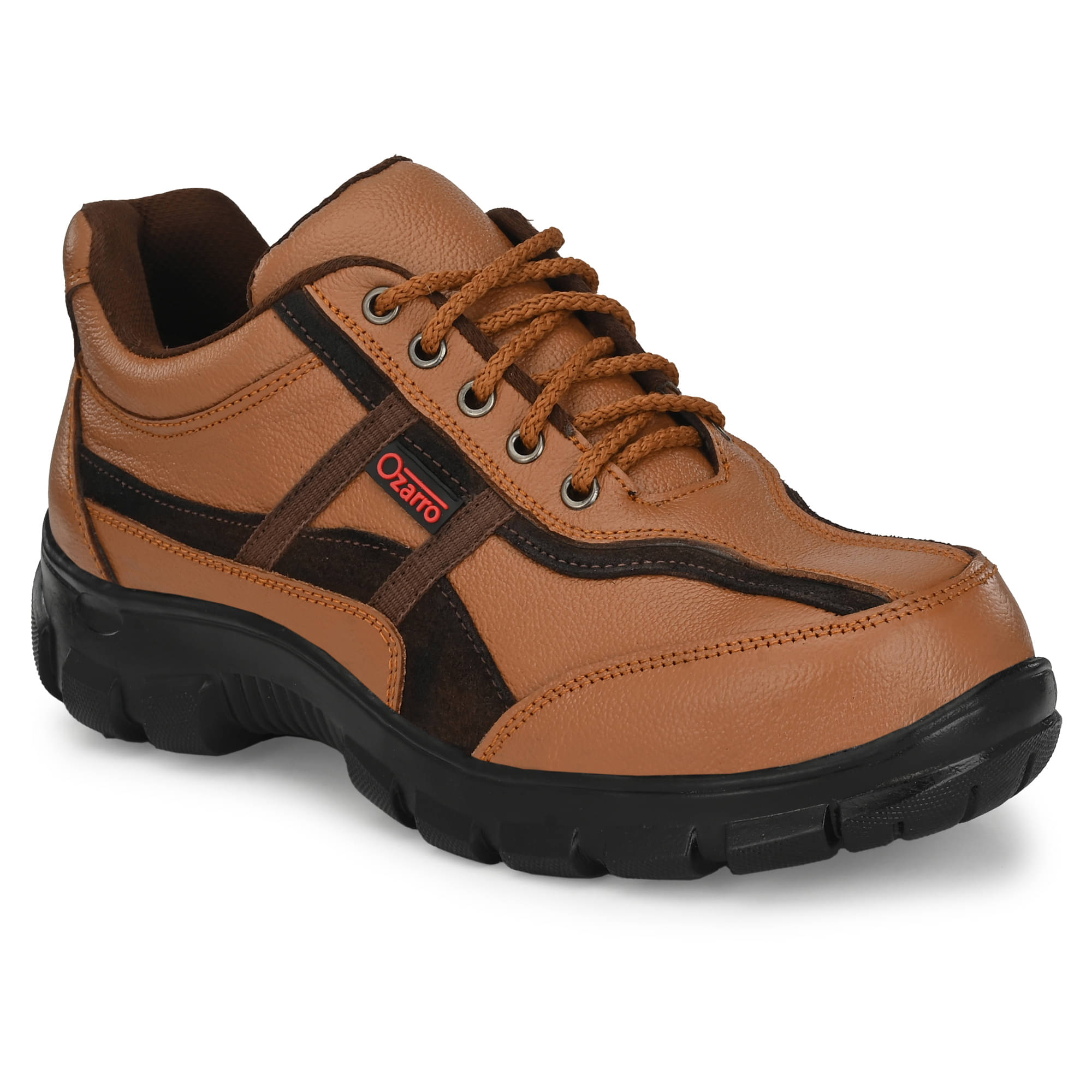     			Ozarro Derby Brown Safety Shoes