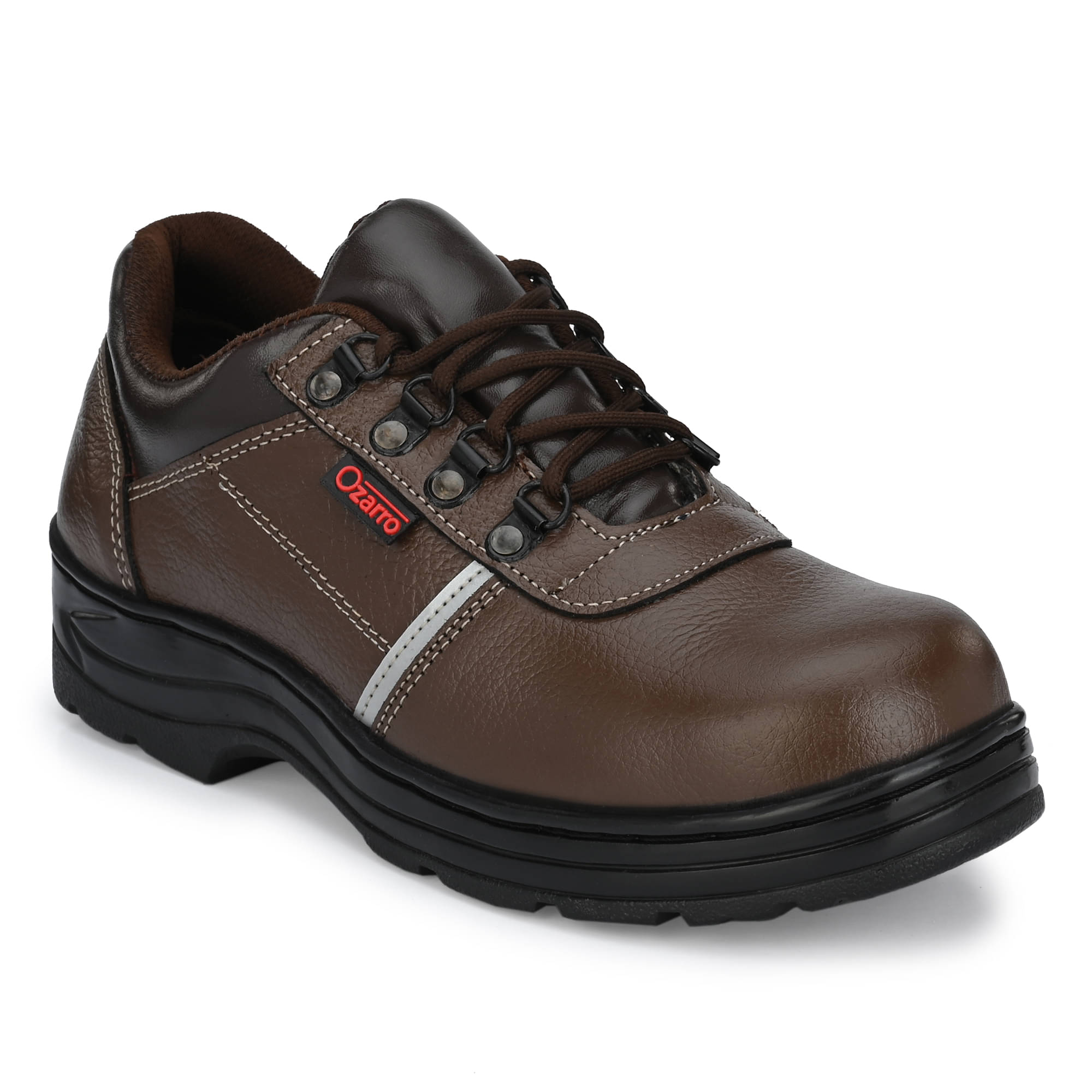     			Ozarro Derby Brown Safety Shoes