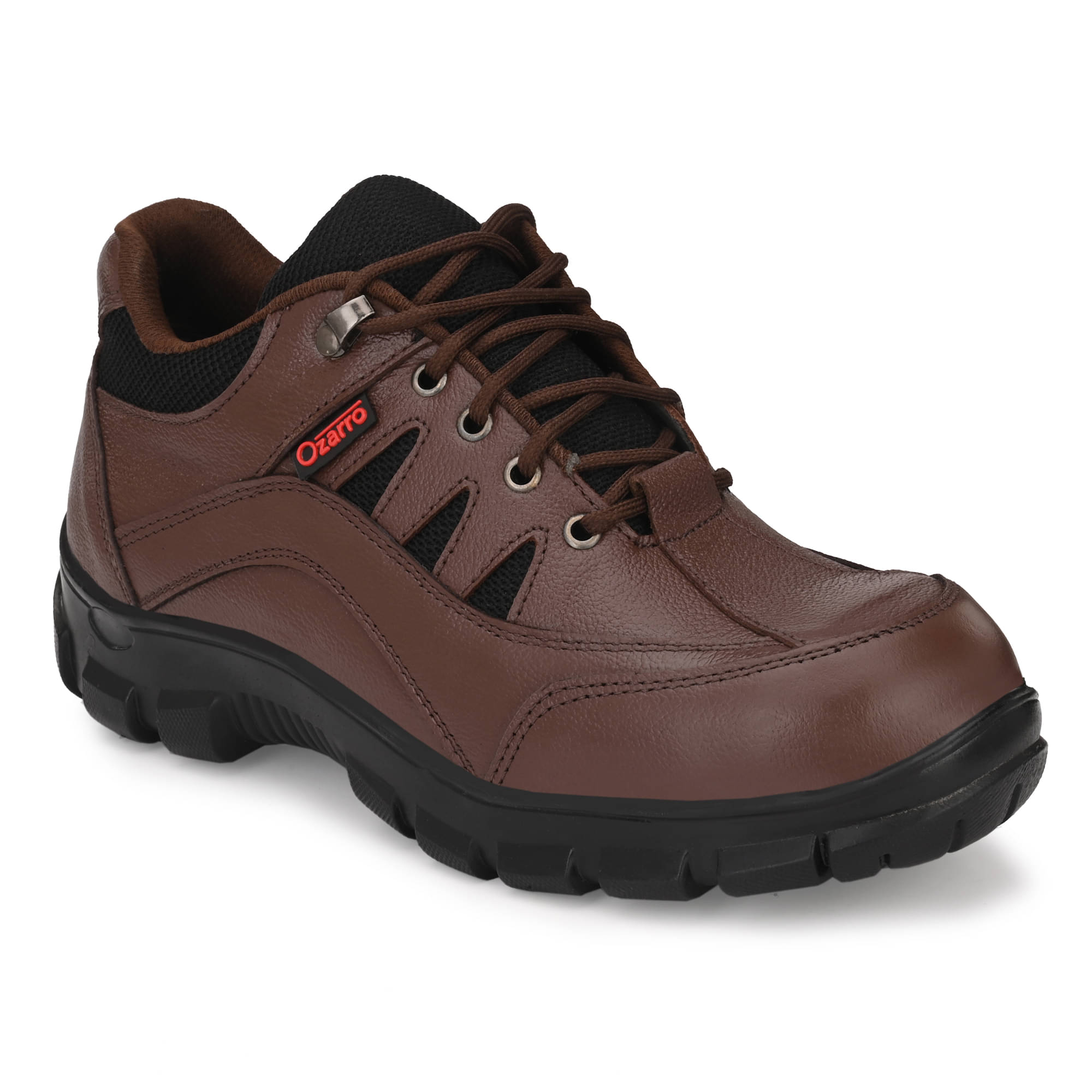     			Ozarro Derby Brown Safety Shoes
