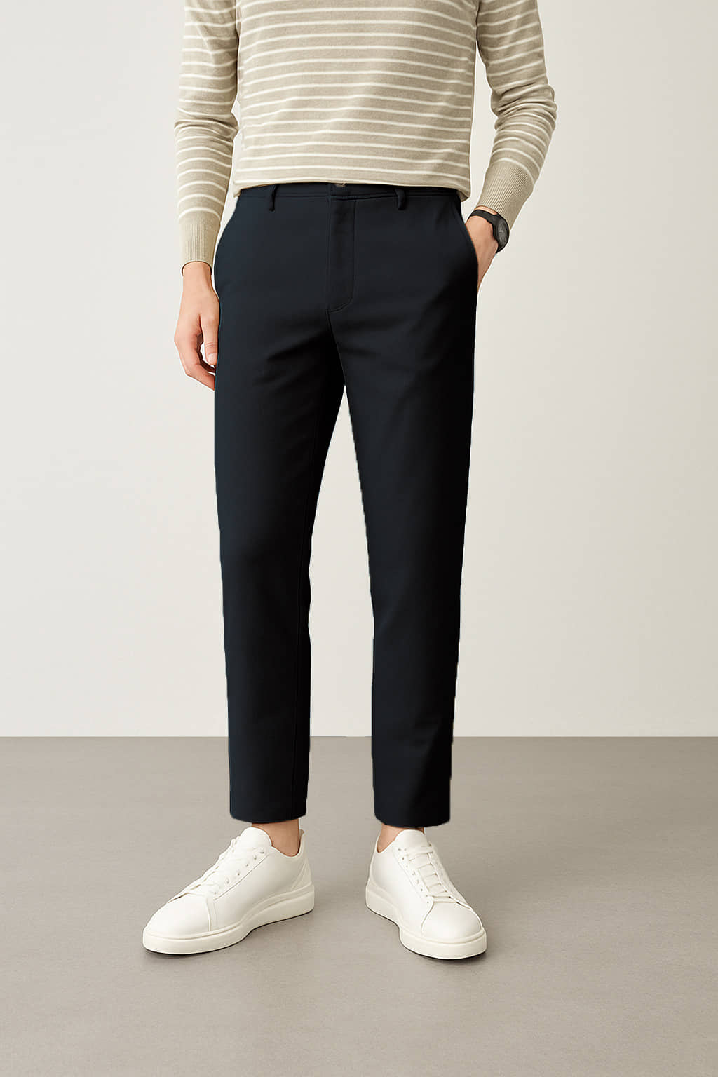 RAGZO Slim Flat Men's Formal Trouser - Black ( Pack of 1 ) - Trousers | Buy online on ZillyBuy