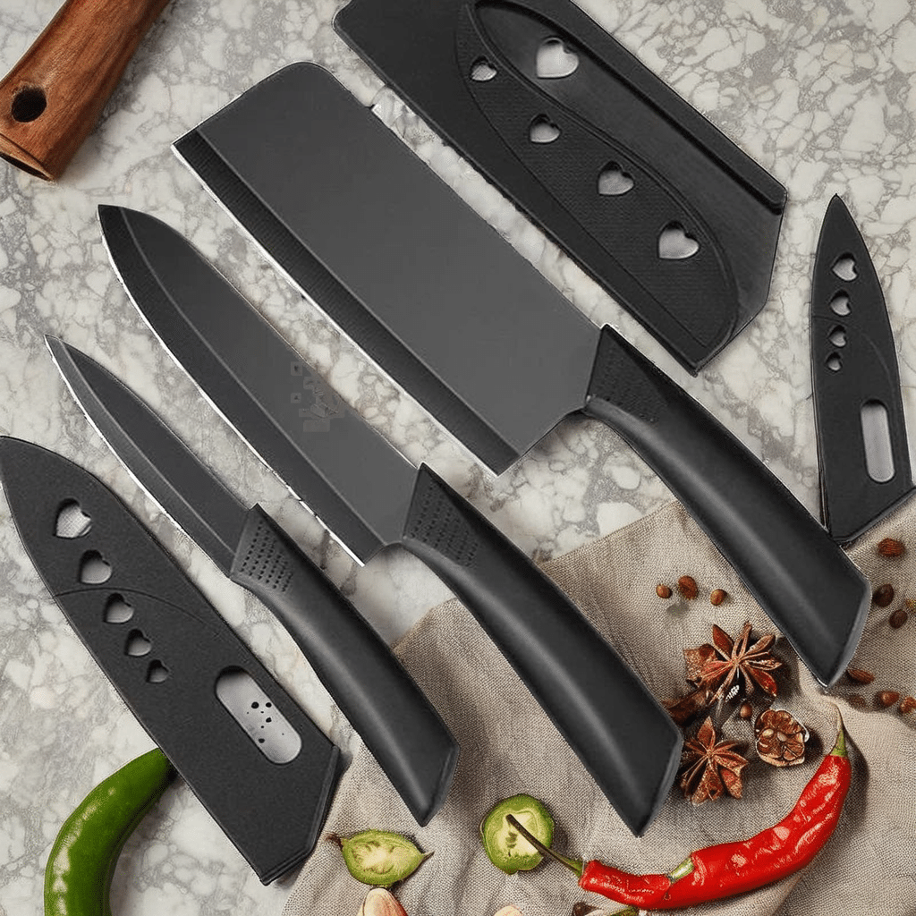 RAMDEV ENTERPRISE Stainless Steel 3 Pieces Chef Knife Set.Meat Knife with Sharp Blade with Ergonomic Handle for Home Kitchen and Restaurant RAMDEV ENTERPRISE Stainless Steel 3 Pieces Chef Knife Set.Meat Knife with Sharp Blade with Ergonomic Handle for Home Kitchen and Restaurant