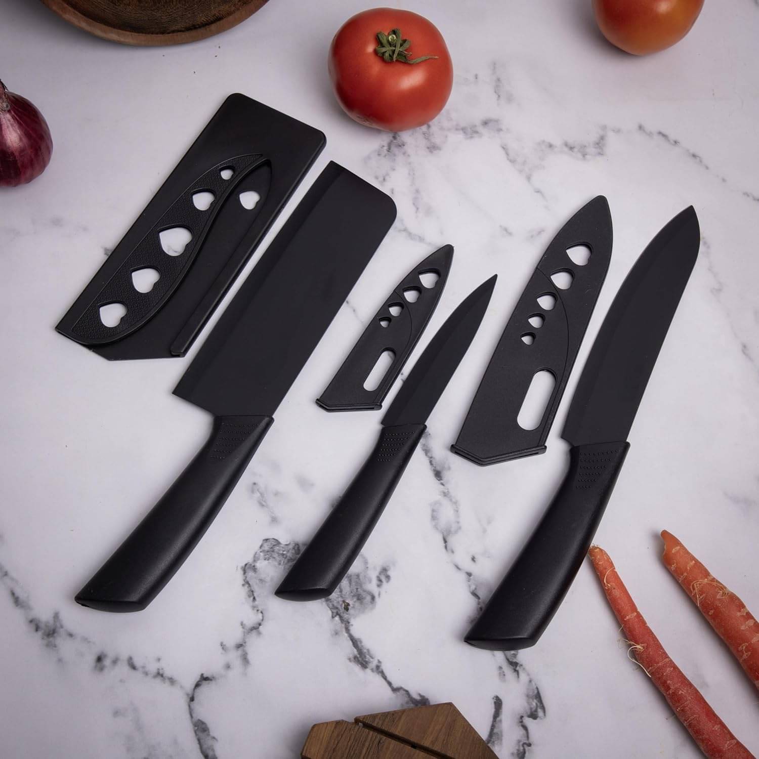 RAMDEV ENTERPRISE Stainless Steel 3 Pieces Chef Knife Set.Meat Knife with Sharp Blade with Ergonomic Handle for Home Kitchen and Restaurant RAMDEV ENTERPRISE Stainless Steel 3 Pieces Chef Knife Set.Meat Knife with Sharp Blade with Ergonomic Handle for Home Kitchen and Restaurant