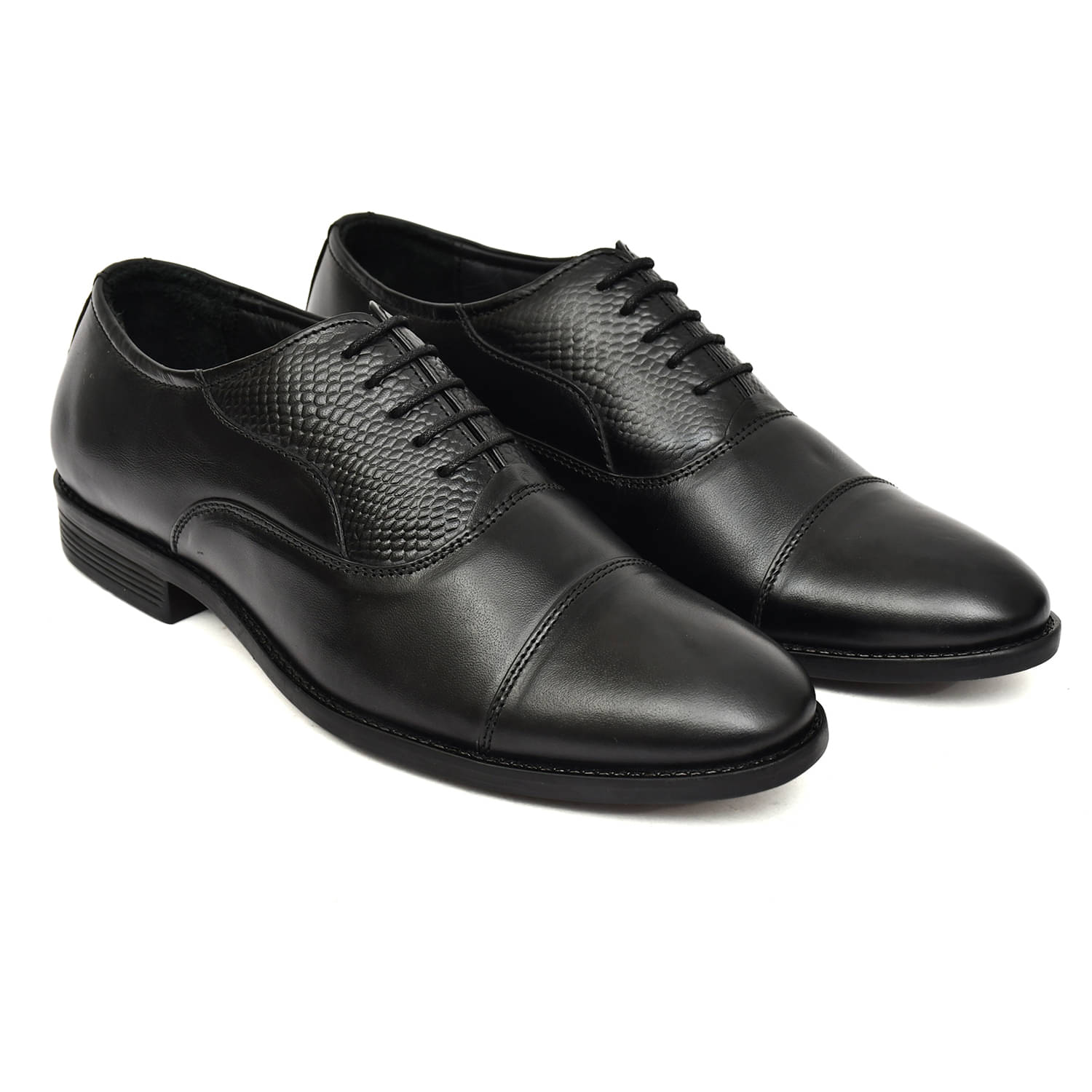     			ROBBIE JONES Black Men's Oxford Formal Shoes