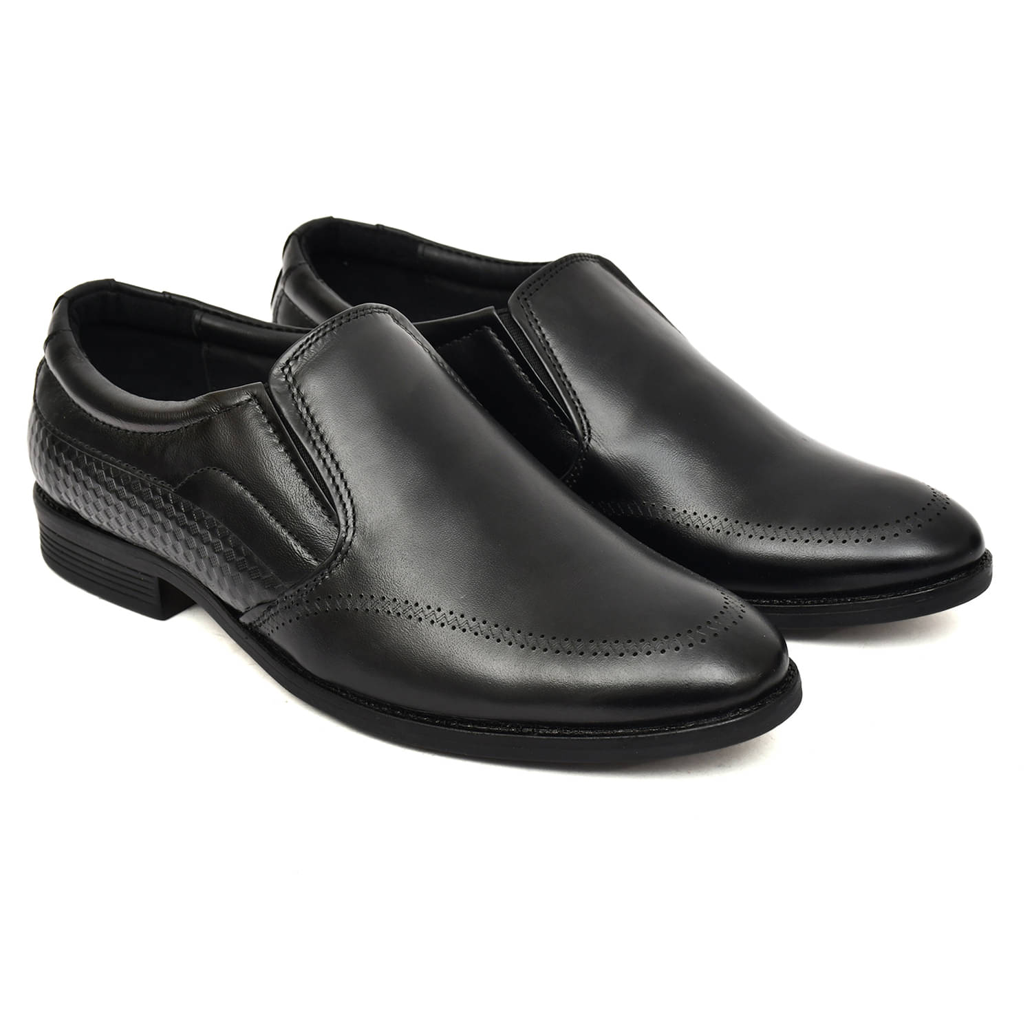     			ROBBIE JONES Black Men's Slip On Formal Shoes
