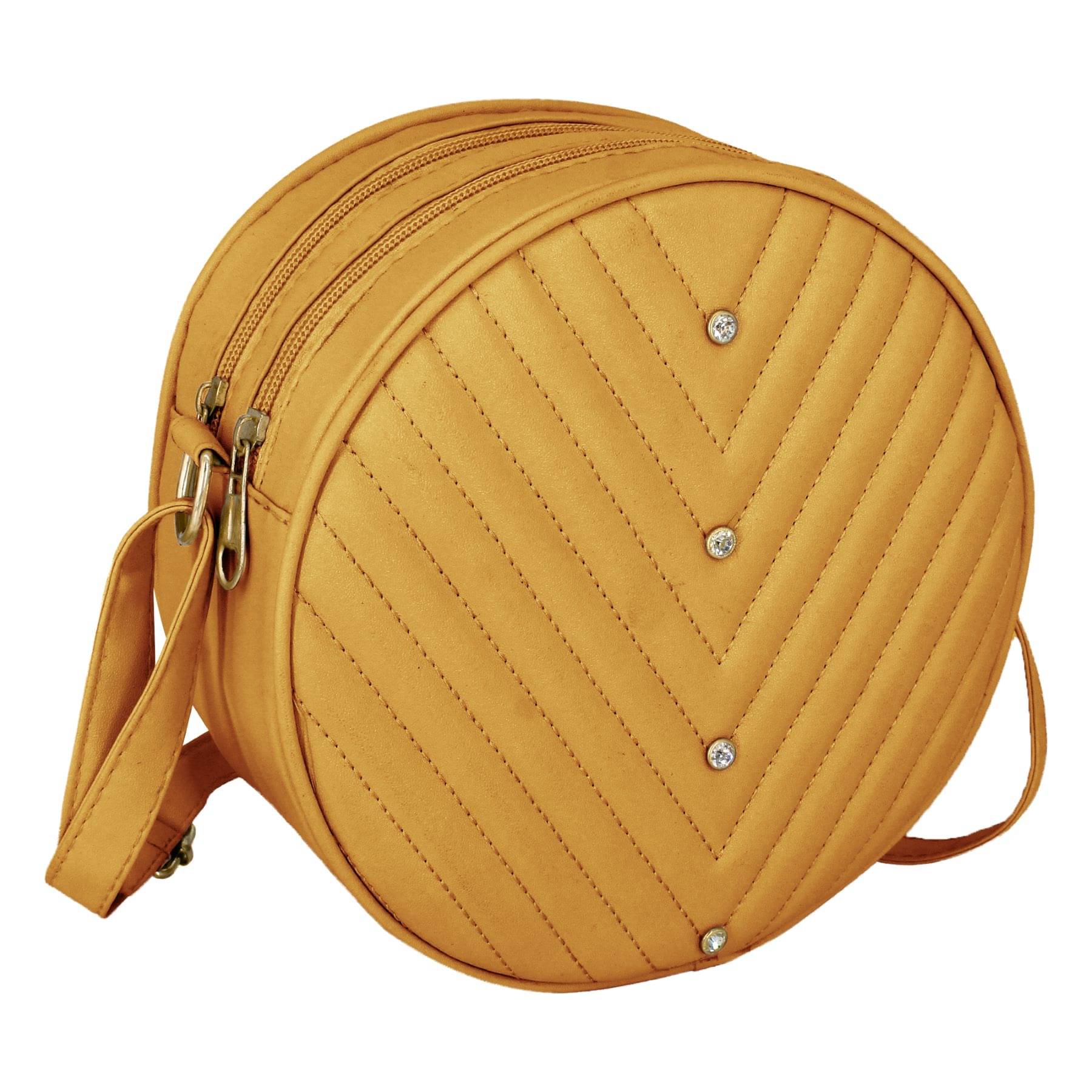     			Raez Sling Bag PU Set of 1 ( Tan )