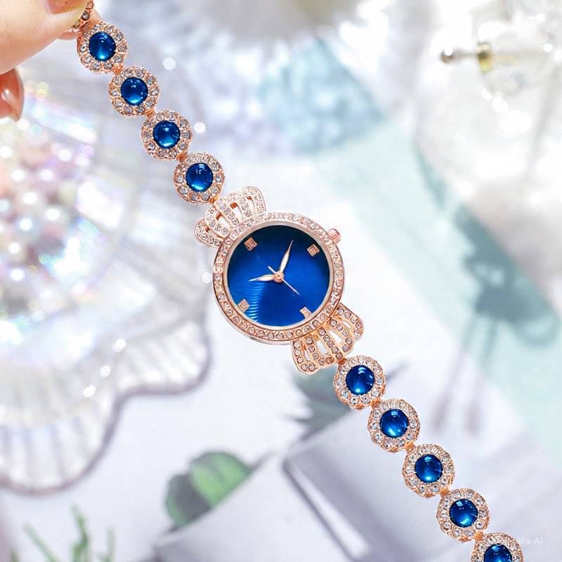     			Renaissance Traders Blue Metal Analog Womens Watch
