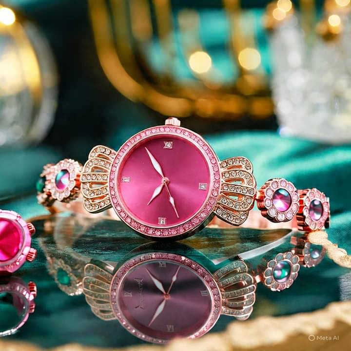     			Renaissance Traders Pink Metal Analog Womens Watch
