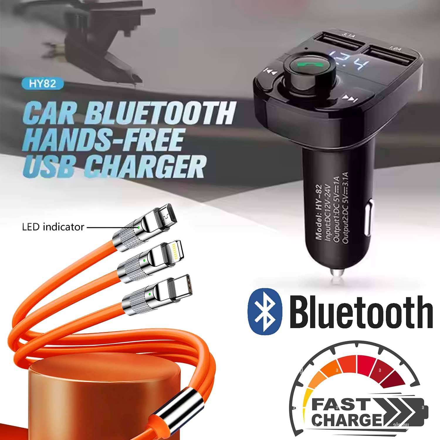 Shop To Shop Car Mobile Charger Music Player, usb Black Shop To Shop Car Mobile Charger Music Player, usb Black