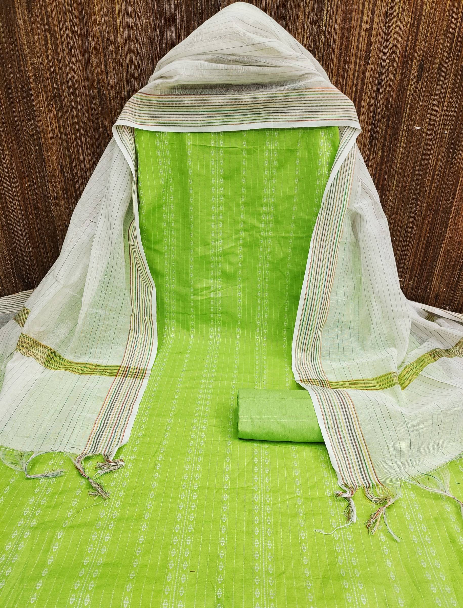 Shree Mahantam Women Cotton Unstitched Dress Material ( Green ) Shree Mahantam Women Cotton Unstitched Dress Material ( Green )