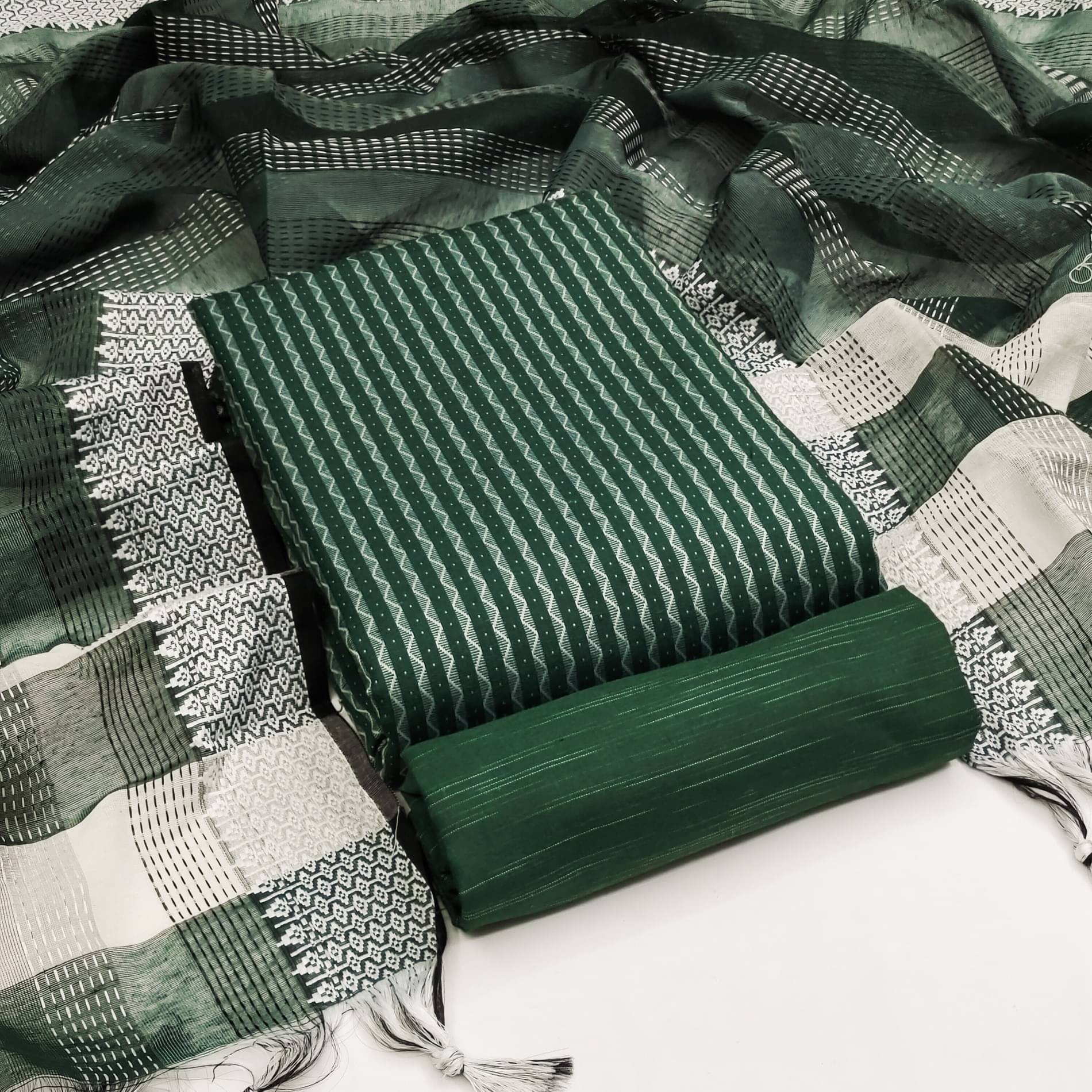 Shree Mahantam Women Cotton Unstitched Dress Material ( Green ) Shree Mahantam Women Cotton Unstitched Dress Material ( Green )