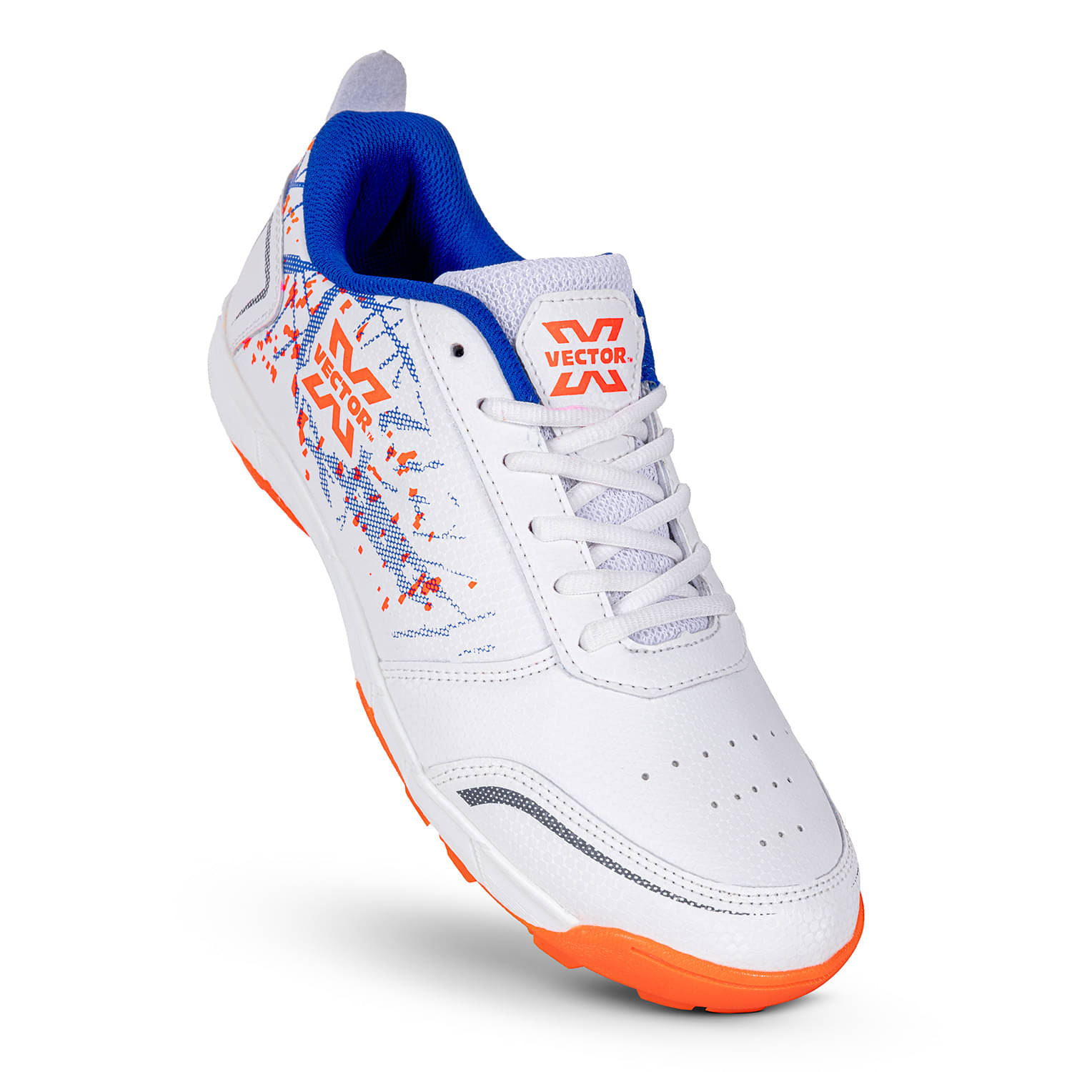     			Vector X Target Plus White Orange Cricket Shoes