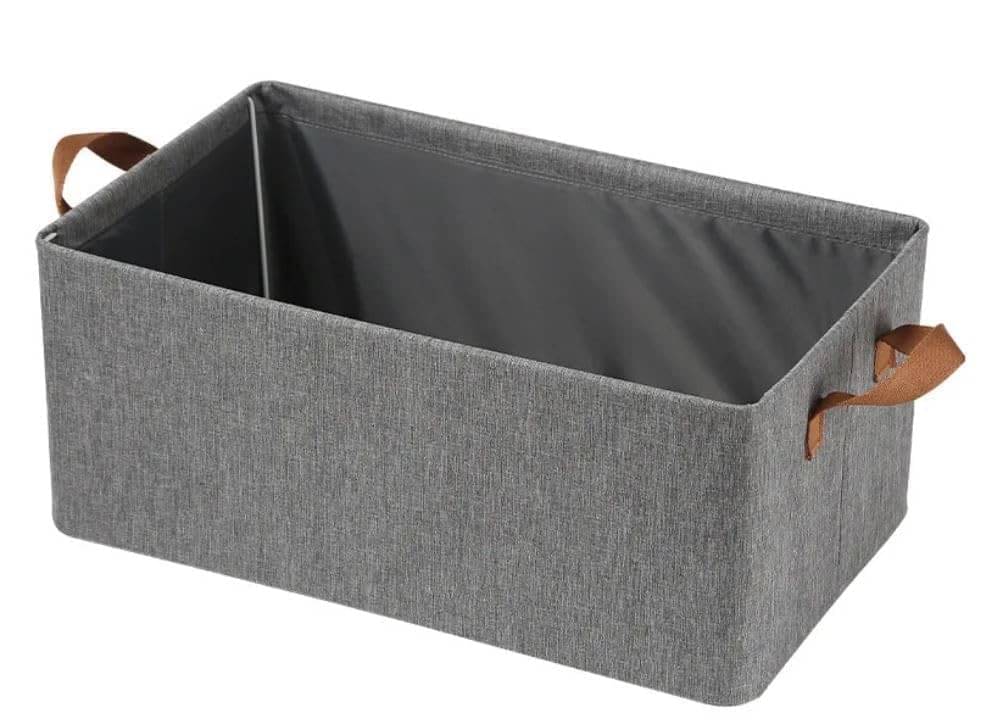     			WHIMSICAL WONDERS 26 LTR Foldable Fabric Storage Bag – Closet Organizer Box with Frame Double Cloth Storage Basket Foldable Clothes Bin for Wardrobe, Bedroom (Multicolor)