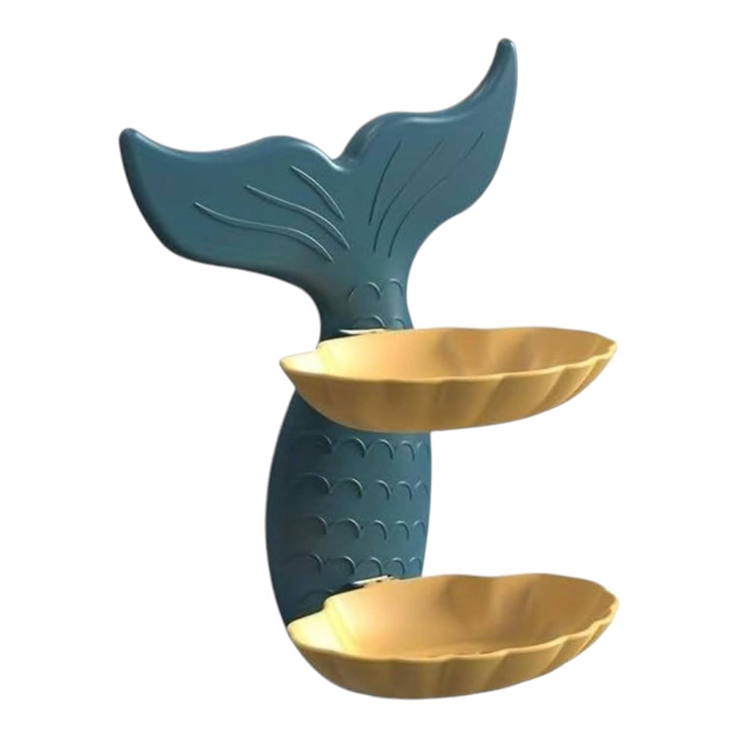     			WHIMSICAL WONDERS Fancy Kitchen Soap Holder for Bathroom Self Adhesive Mermaid Shape Soap Stand for Bathroom Wall Mounted Soap Holder for Kitchen Sink Double Layer Soap Case for Bathroom Soap (Pack of 1)