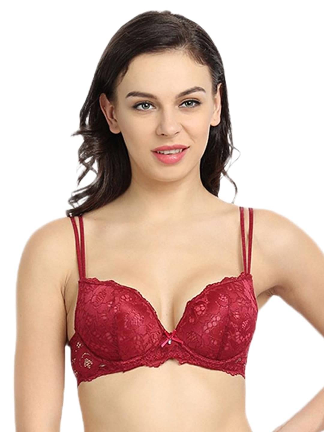 Women Vibes Cotton Lightly Padded T-Shirt Bra ( Maroon , Pack of 1 ) Women Vibes Cotton Lightly Padded T-Shirt Bra ( Maroon , Pack of 1 )