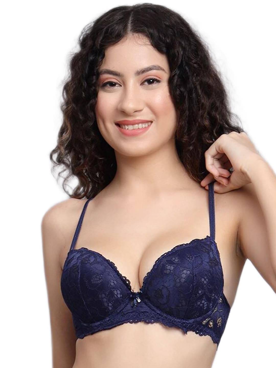 Women Vibes Cotton Lightly Padded T-Shirt Bra ( Blue , Pack of 1 )     			Women Vibes Cotton Lightly Padded T-Shirt Bra ( Blue , Pack of 1 )