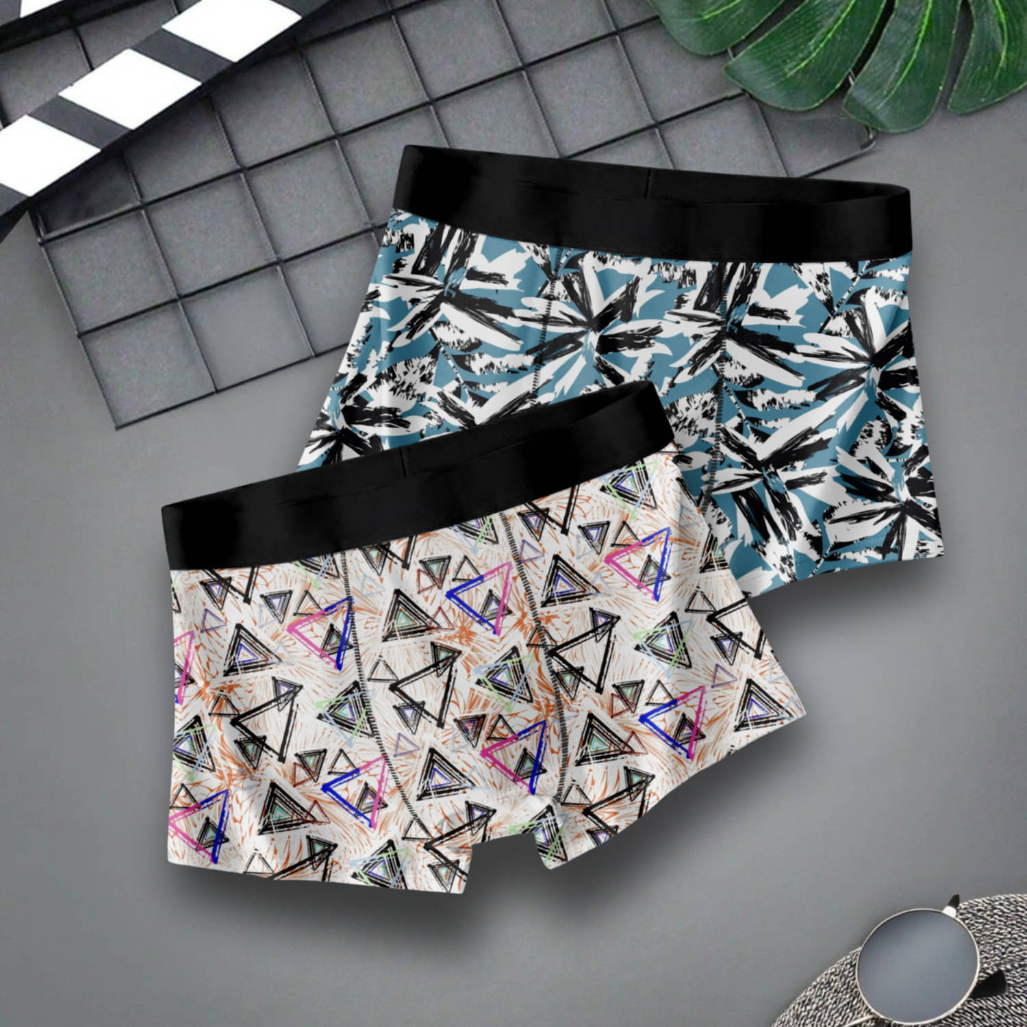     			Xqsee Pack of 2 Nylon Trunks For Men's ( Multicolor1 )
