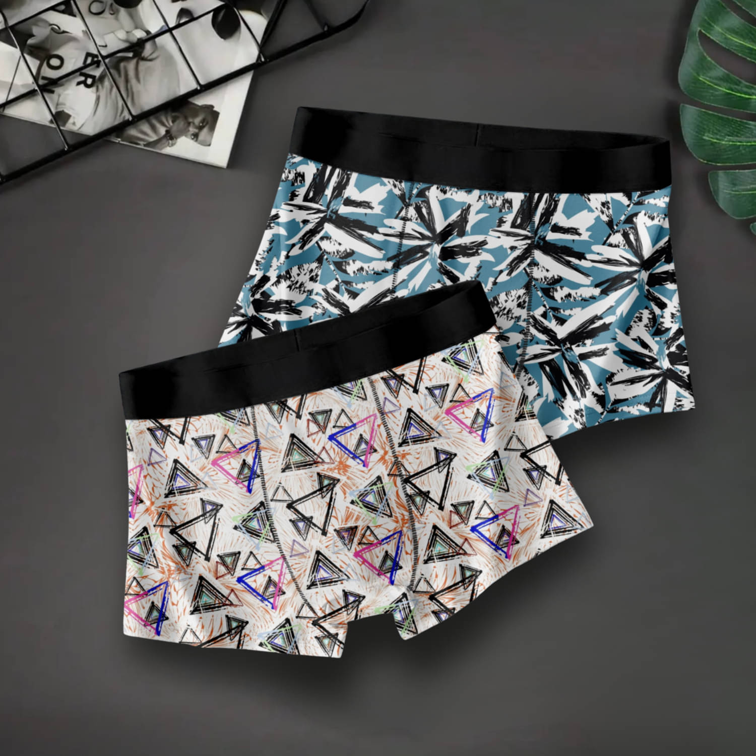 Xqsee Pack of 2 Nylon Trunks For Men's ( Multicolor1 ) Xqsee Pack of 2 Nylon Trunks For Men's ( Multicolor1 )