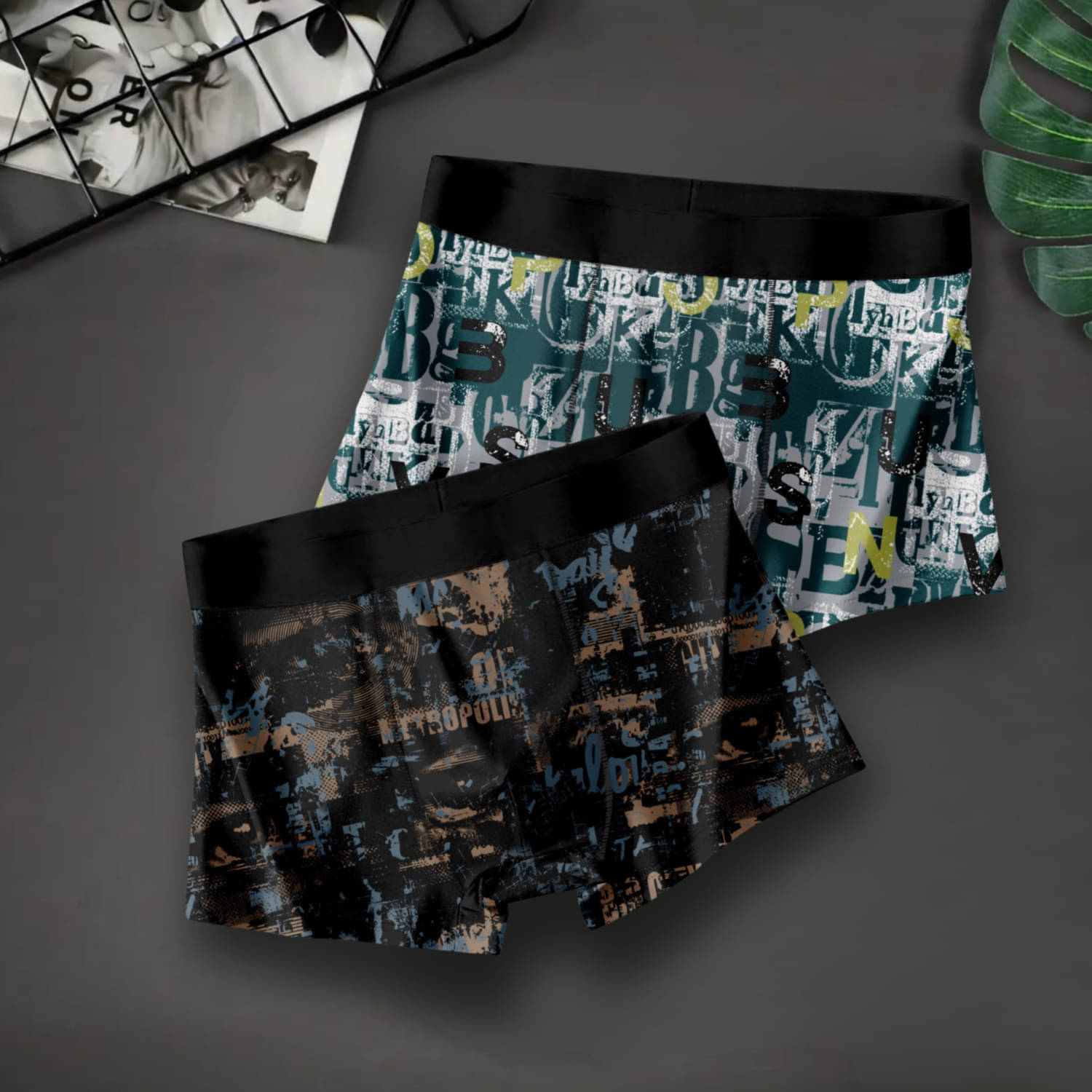     			Xqsee Pack of 2 Nylon Trunks For Men's ( Multicolor1 )