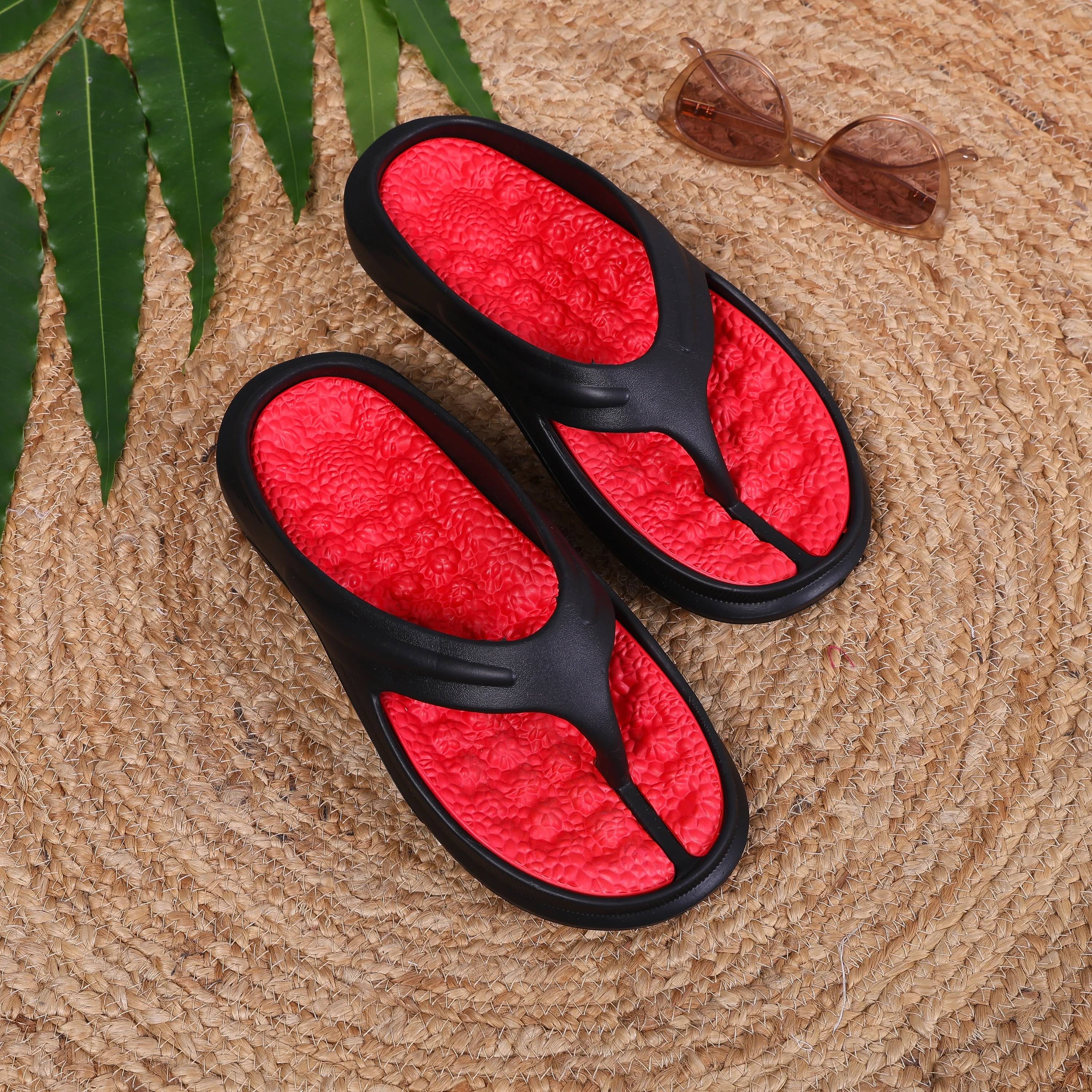     			Z Red Men's Massage Flip Flop