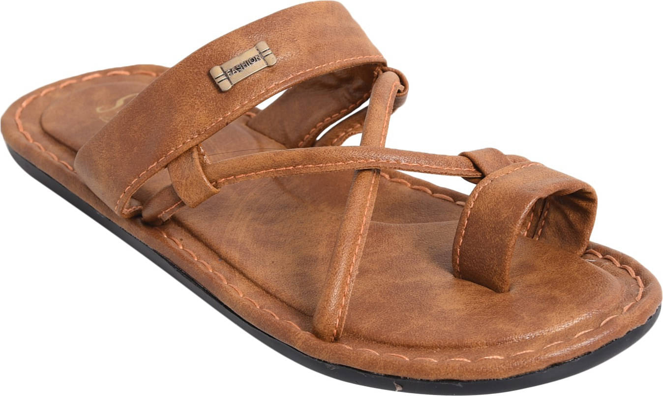     			Z Tan Men's Slide Flip Flop