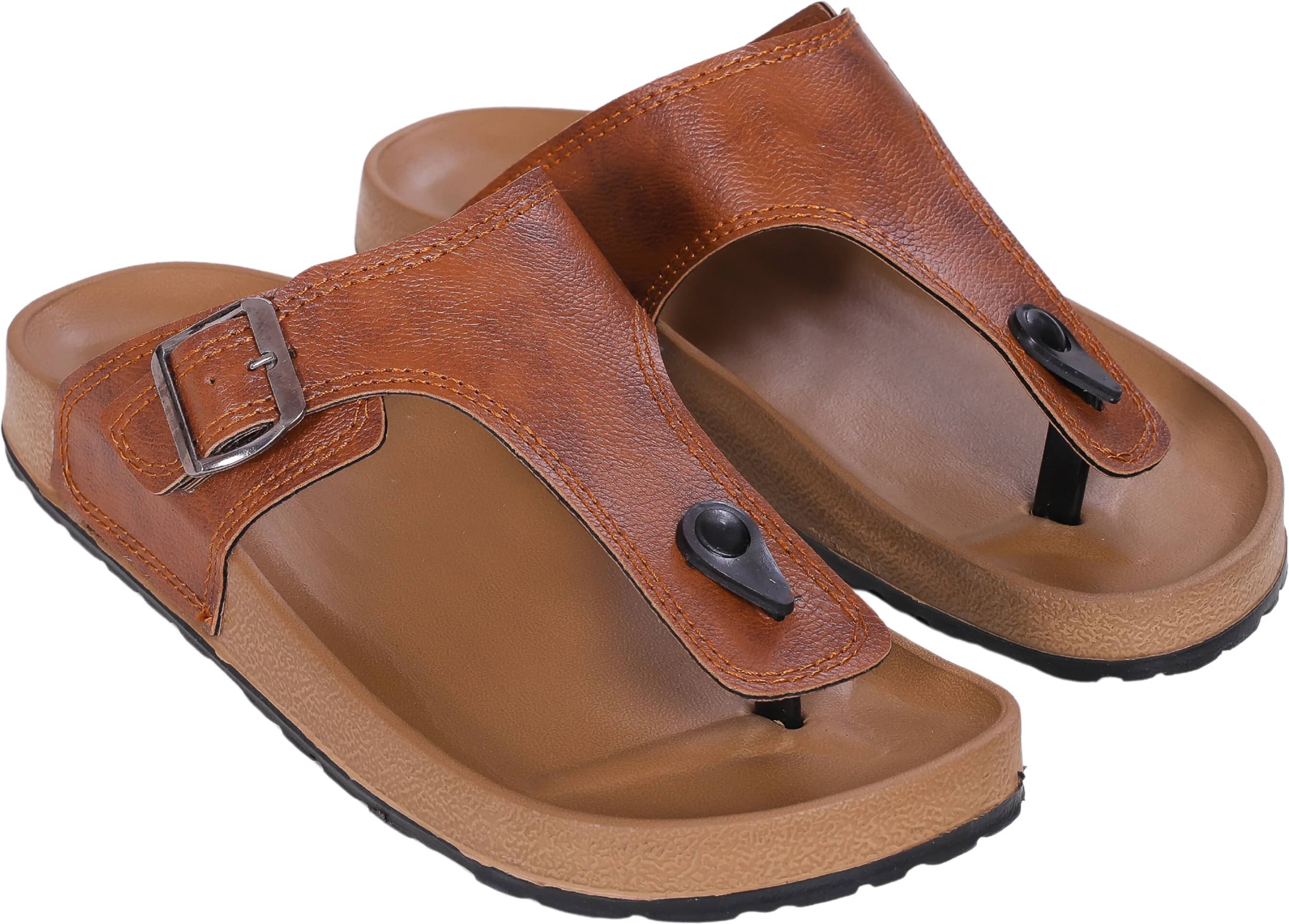     			Z Tan Men's Slide Flip Flop