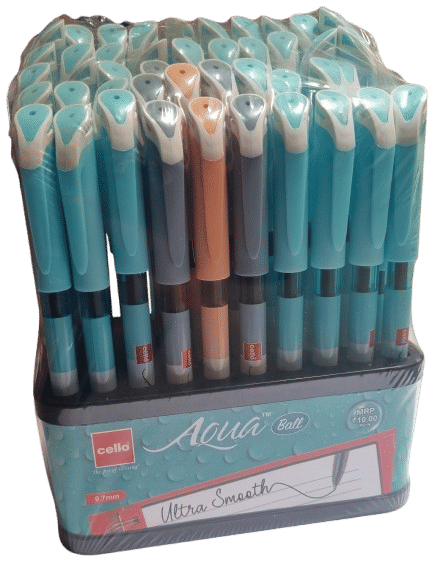     			cello aqua ball pen blue