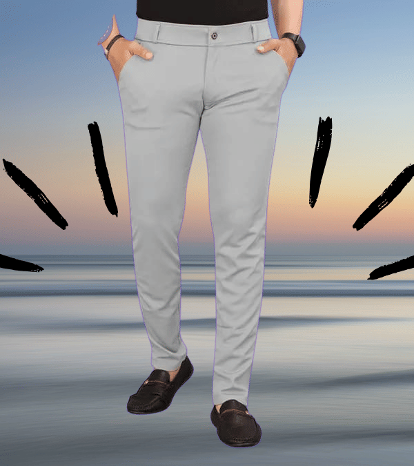     			micotti Slim Flat Men's Chinos - Grey ( Pack of 1 )