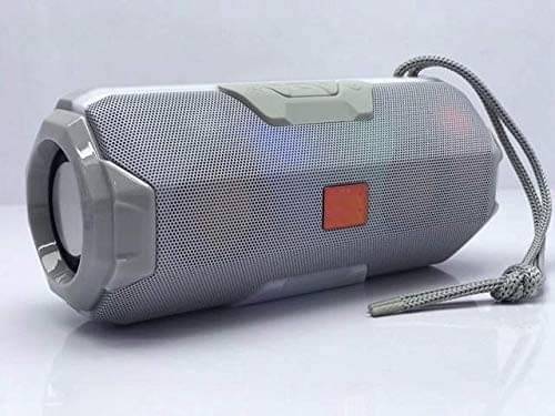     			AMR A006 10 W Bluetooth Speaker Bluetooth V 5.1 with USB,SD card Slot,Aux Playback Time 10 hrs Metallic Grey