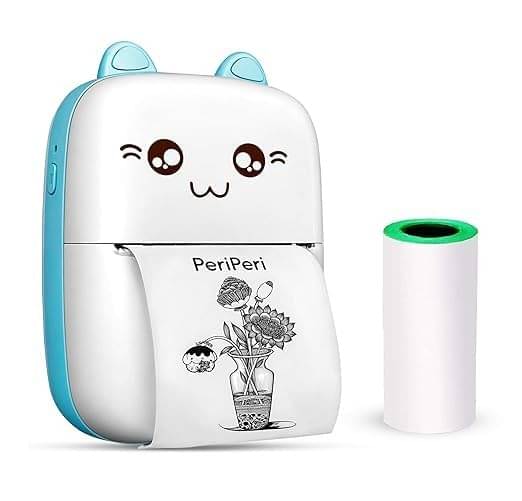     			AVYA Thermal Pocket Printer, Bluetooth Mini Printer for Kids, Notes, Labels, Photos – Includes USB Cable & Thermal Roll