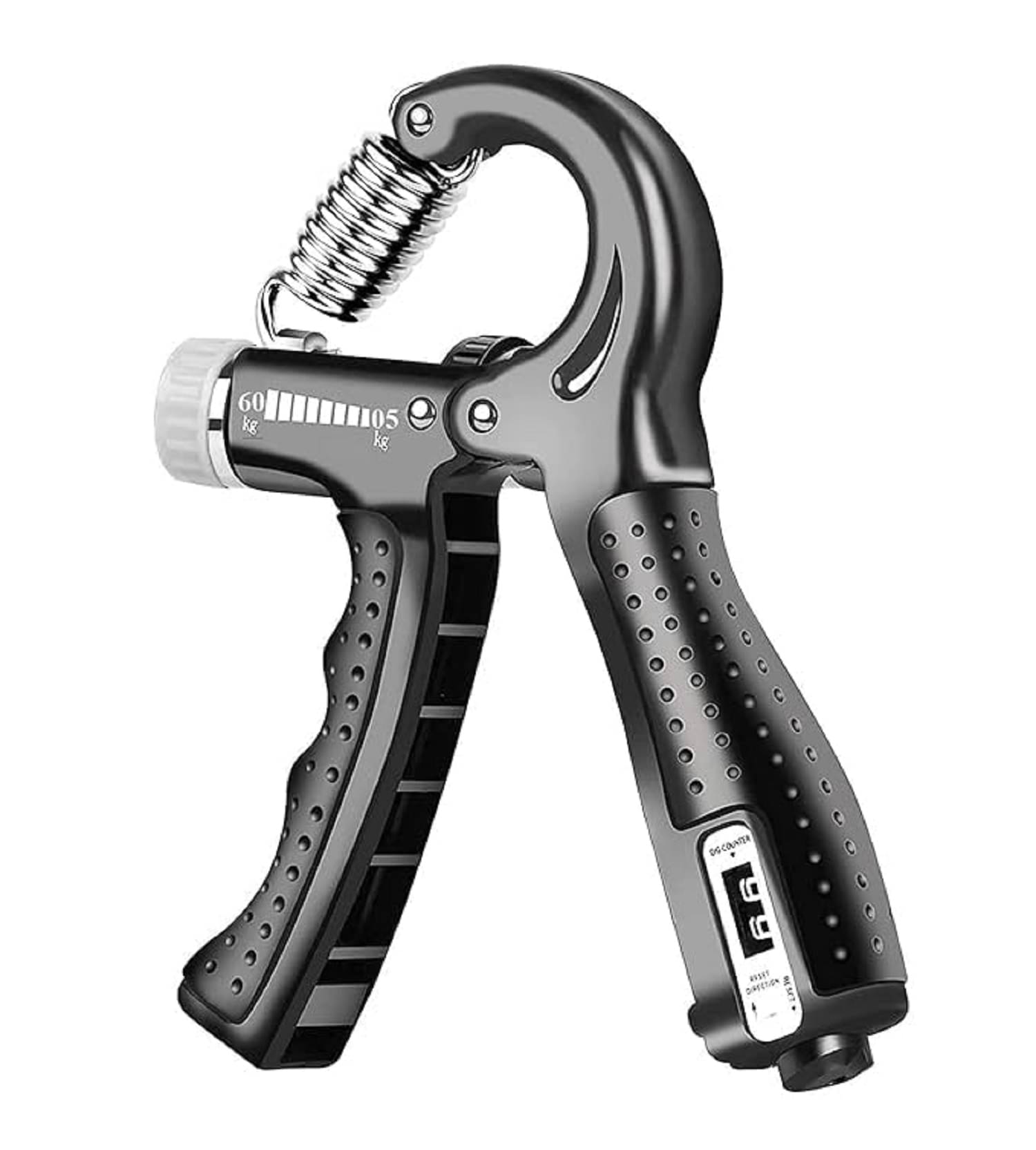 Adjustable Hand Grip Strengthener,Hand Gripper With Counter for Men & Women for Gym Workout Hand Exercise Equipment to Use in Home for Forearm Exercise,Finger Exercise Power Gripper-Up 5 to 60kg     			Adjustable Hand Grip Strengthener,Hand Gripper With Counter for Men & Women for Gym Workout Hand Exercise Equipment to Use in Home for Forearm Exercise,Finger Exercise Power Gripper-Up 5 to 60kg