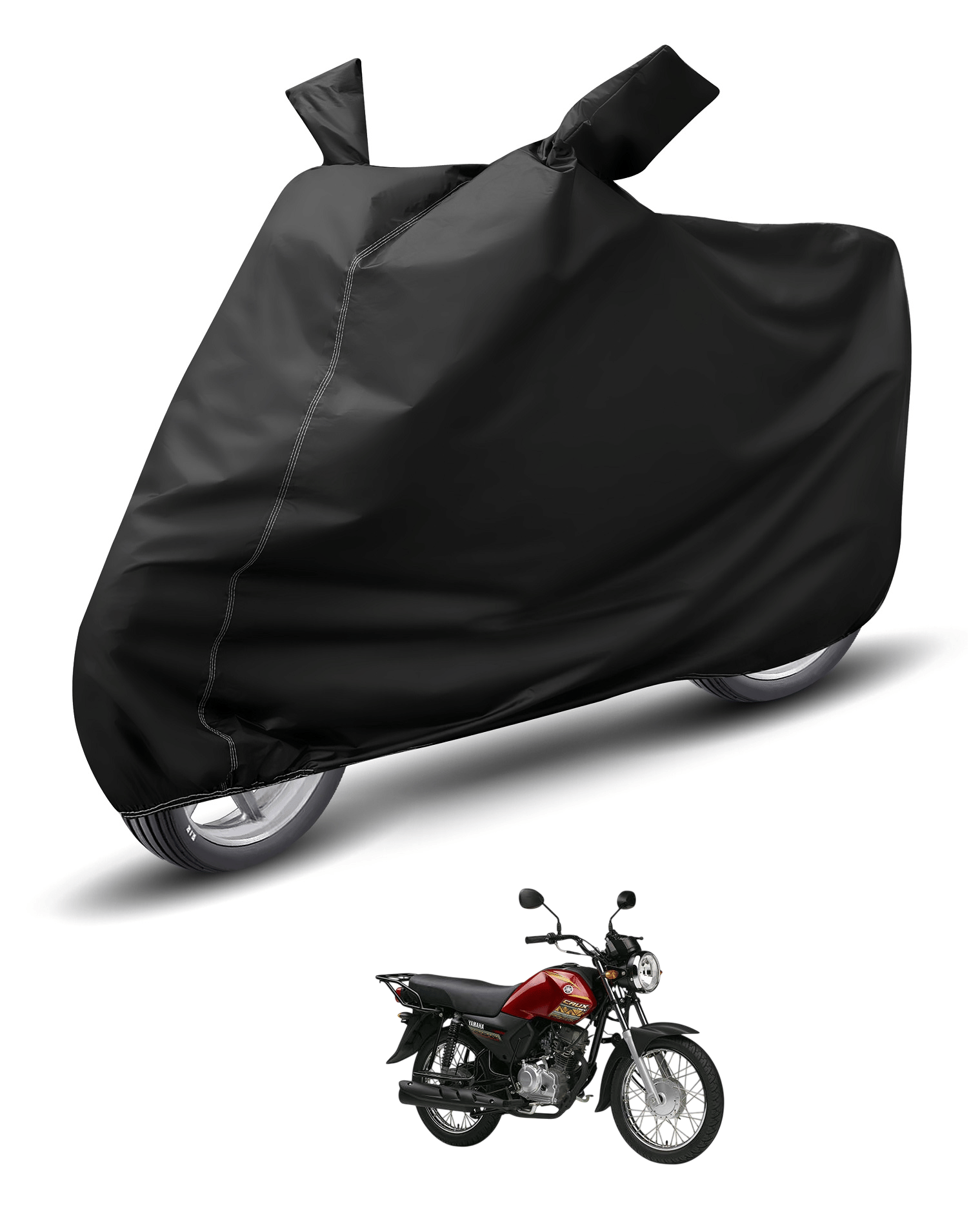     			Auto Hub Bike Body Cover for Yamaha Crux S ( Pack of 1 ) , Black