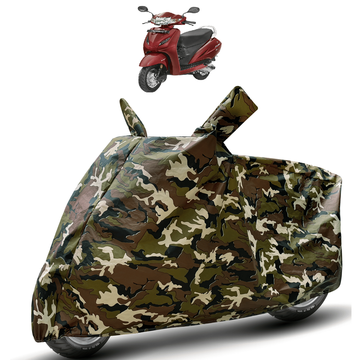 Auto Hub Bike Body Cover for Honda Activa 4G ( Pack of 1 ) , Camouflage Auto Hub Bike Body Cover for Honda Activa 4G ( Pack of 1 ) , Camouflage