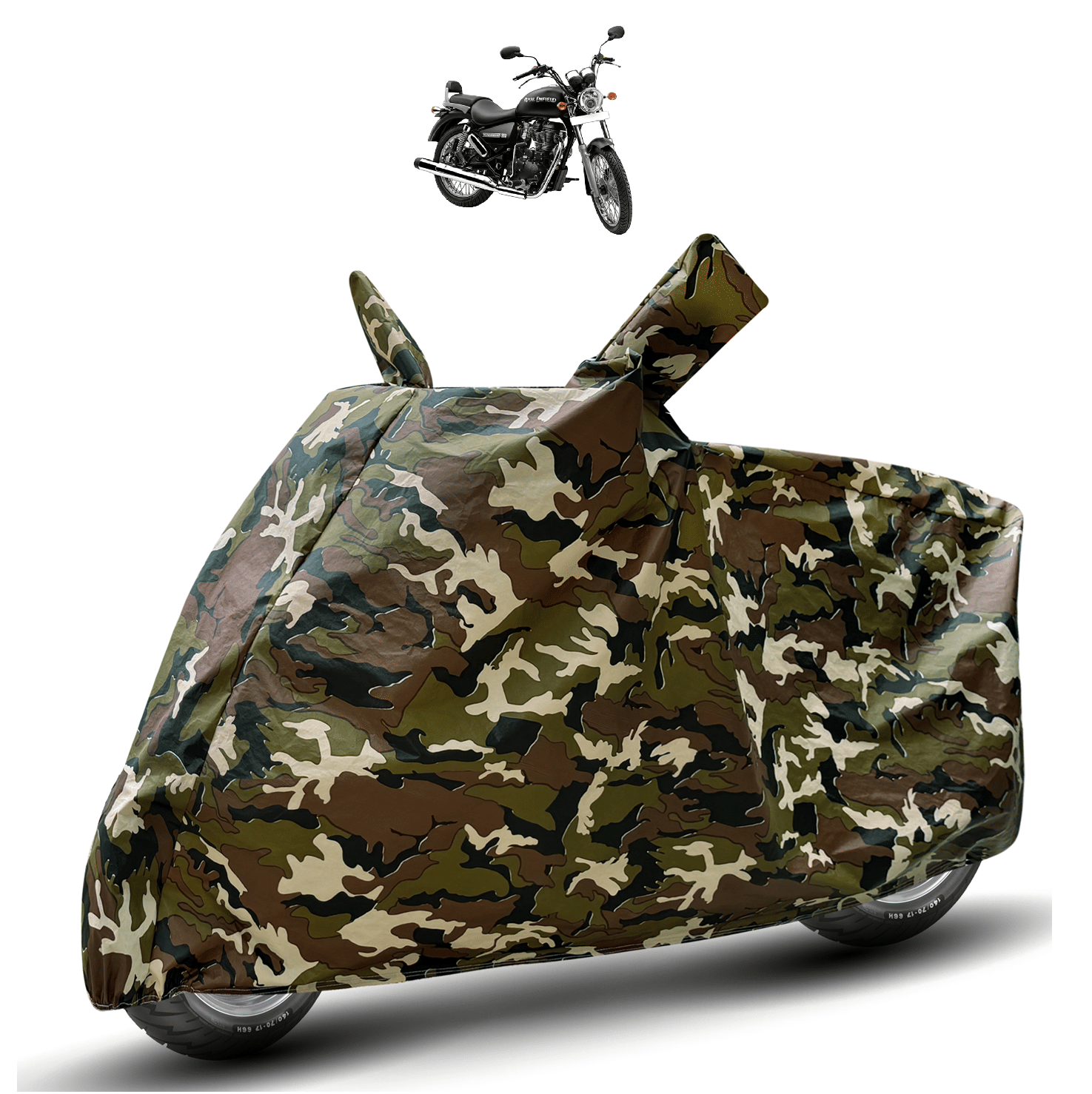 Auto Hub Bike Body Cover for Royal Enfield All Bike Models ( Pack of 1 ) , Camouflage     			Auto Hub Bike Body Cover for Royal Enfield All Bike Models ( Pack of 1 ) , Camouflage