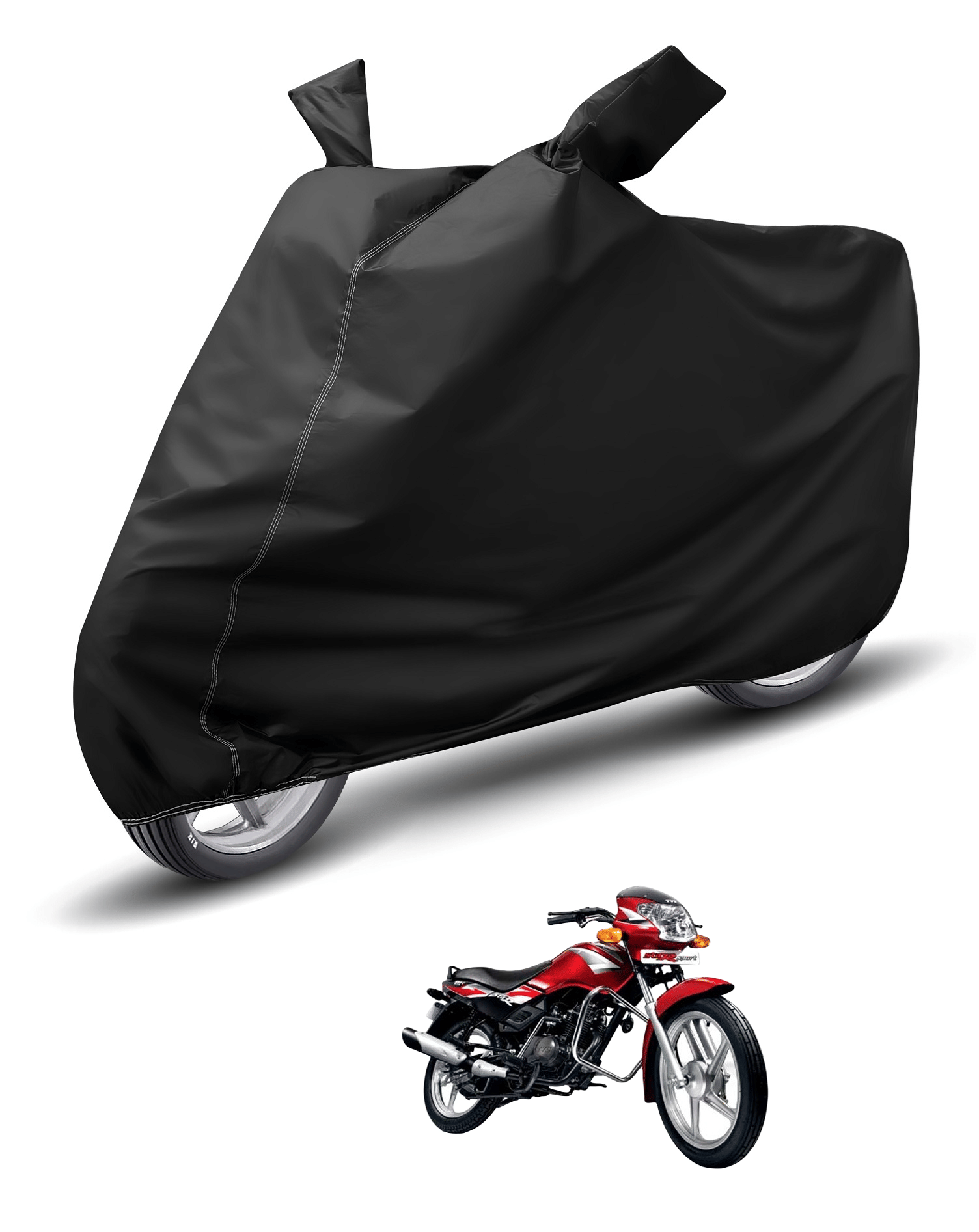 Auto Hub Bike Body Cover for TVS Star Sport ( Pack of 1 ) , Black Auto Hub Bike Body Cover for TVS Star Sport ( Pack of 1 ) , Black