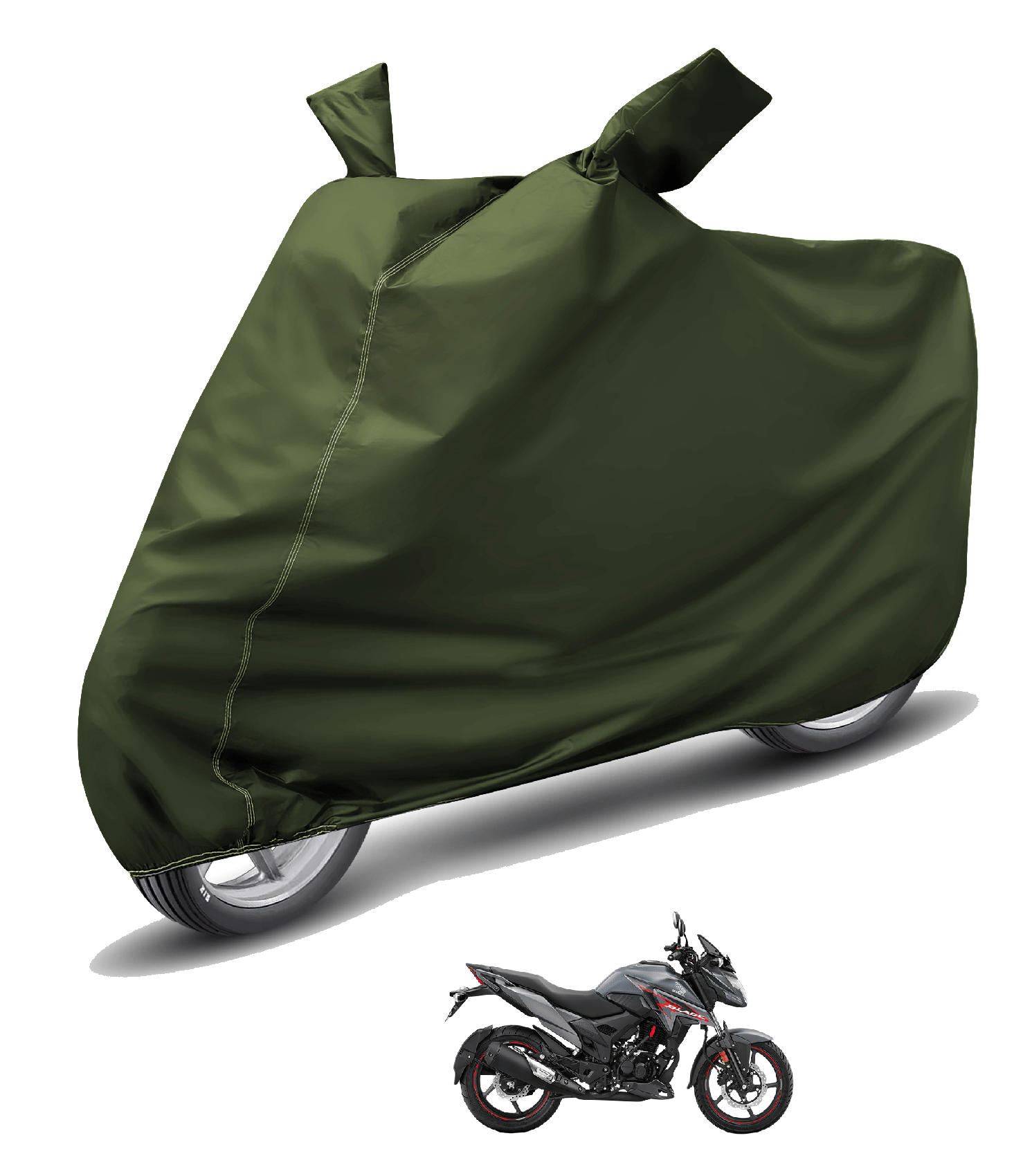     			Auto Hub Bike Body Cover for Honda All Bike Models ( Pack of 1 ) , Green