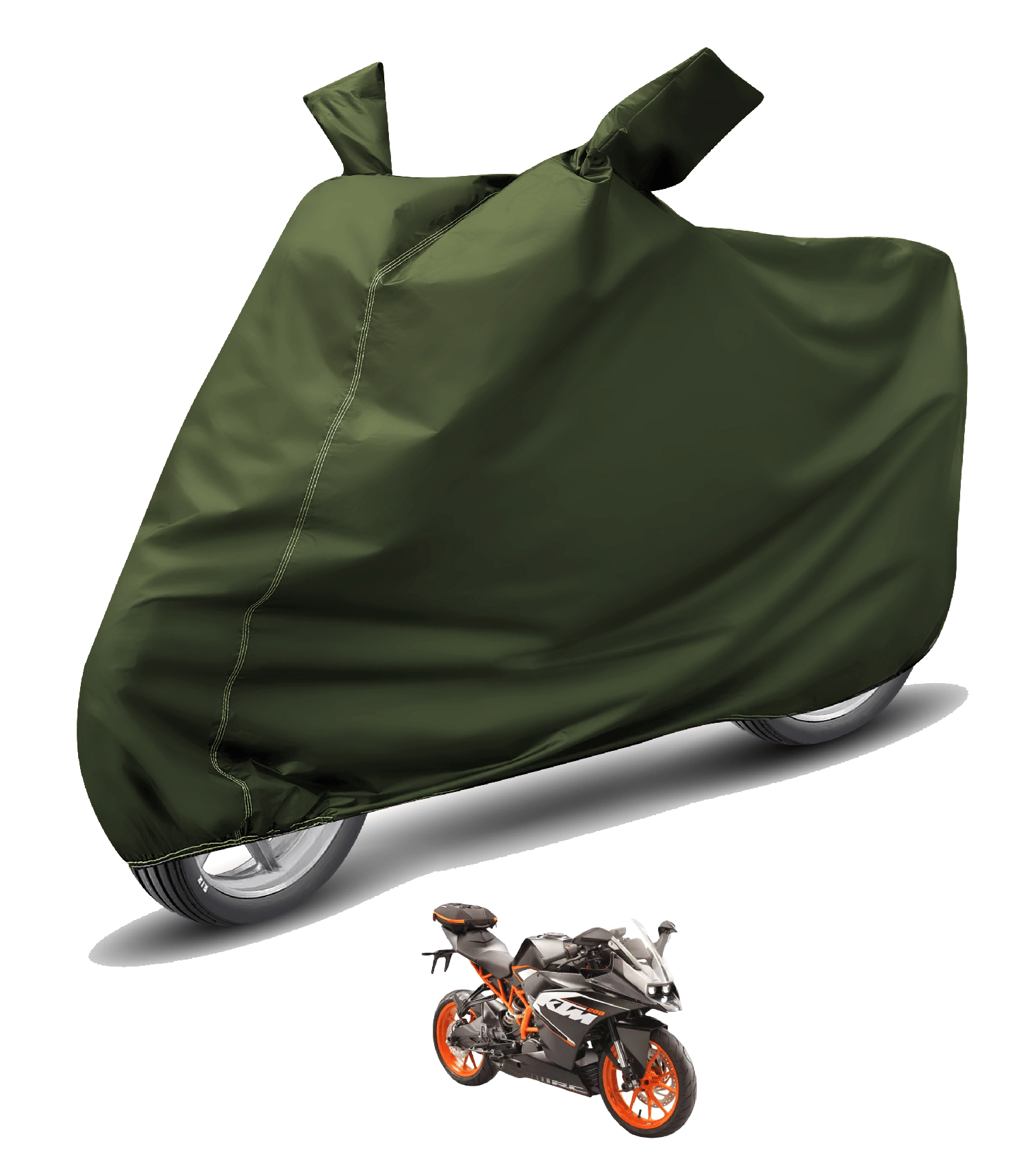 Auto Hub Bike Body Cover for KTM Rc 200 ( Pack of 1 ) , Green