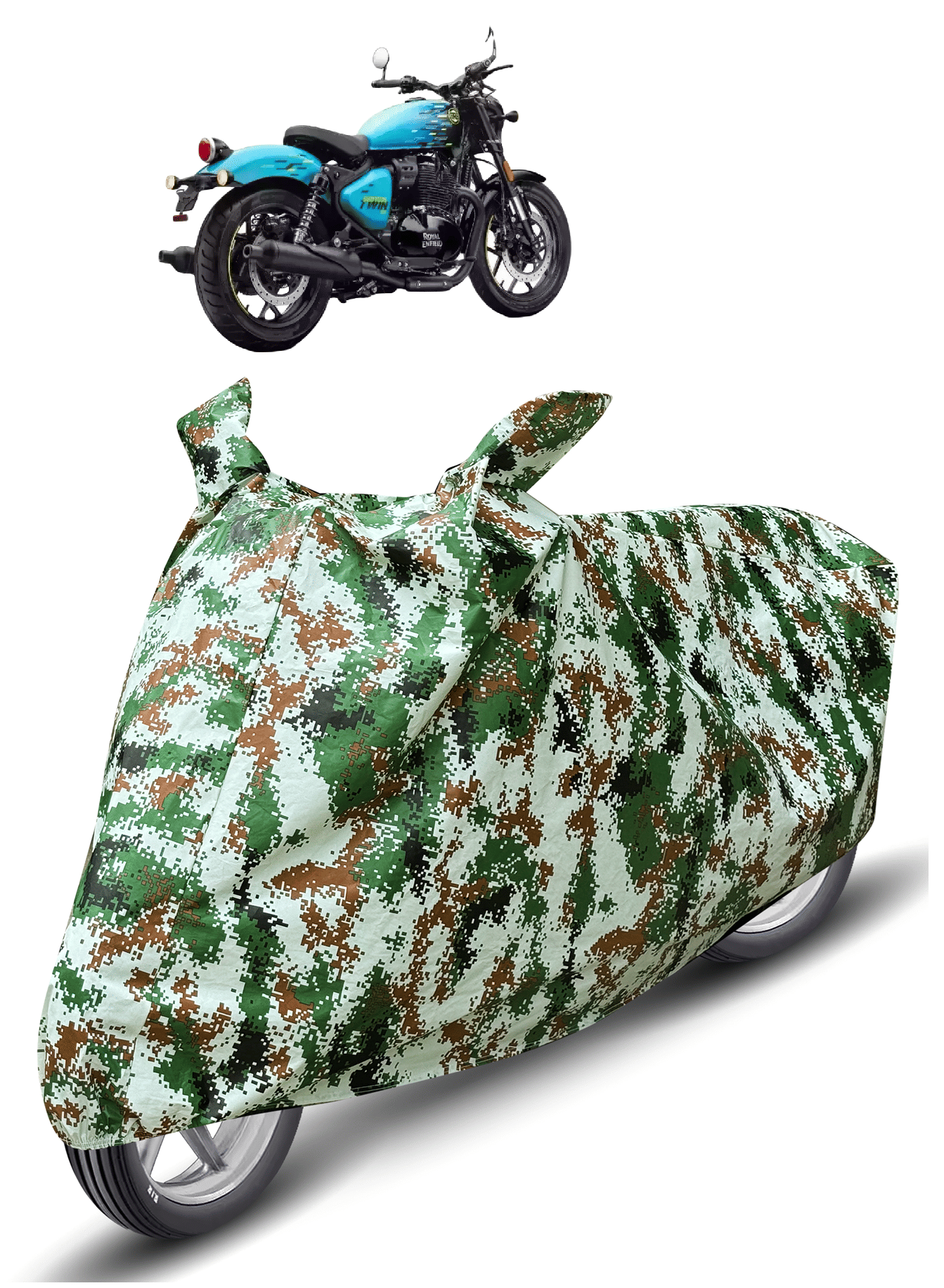 Auto Hub Bike Body Cover for Royal Enfield All Bike Models ( Pack of 1 ) , Olive     			Auto Hub Bike Body Cover for Royal Enfield All Bike Models ( Pack of 1 ) , Olive