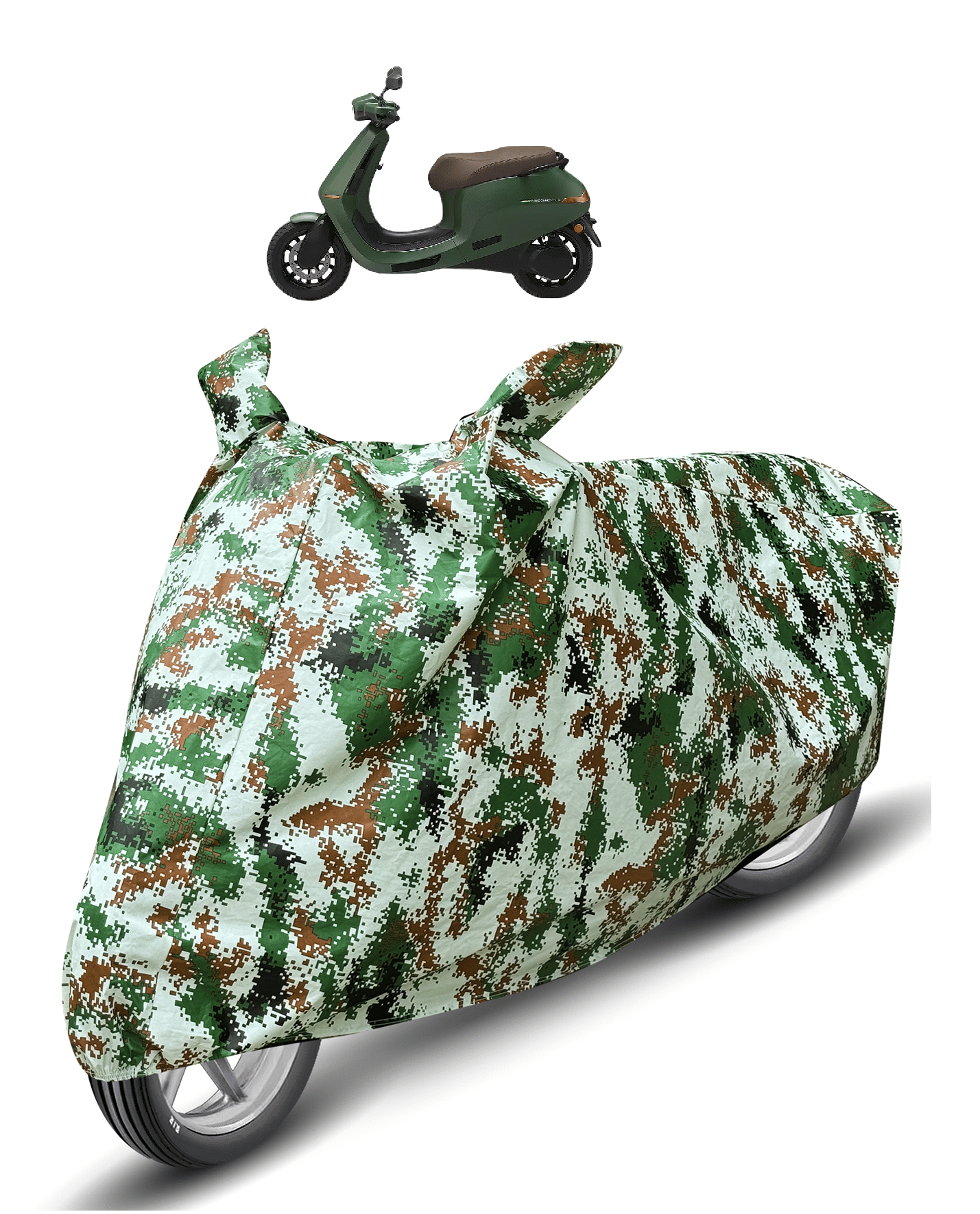 Auto Hub Bike Body Cover for Ola S1 Pro ( Pack of 1 ) , Olive Auto Hub Bike Body Cover for Ola S1 Pro ( Pack of 1 ) , Olive