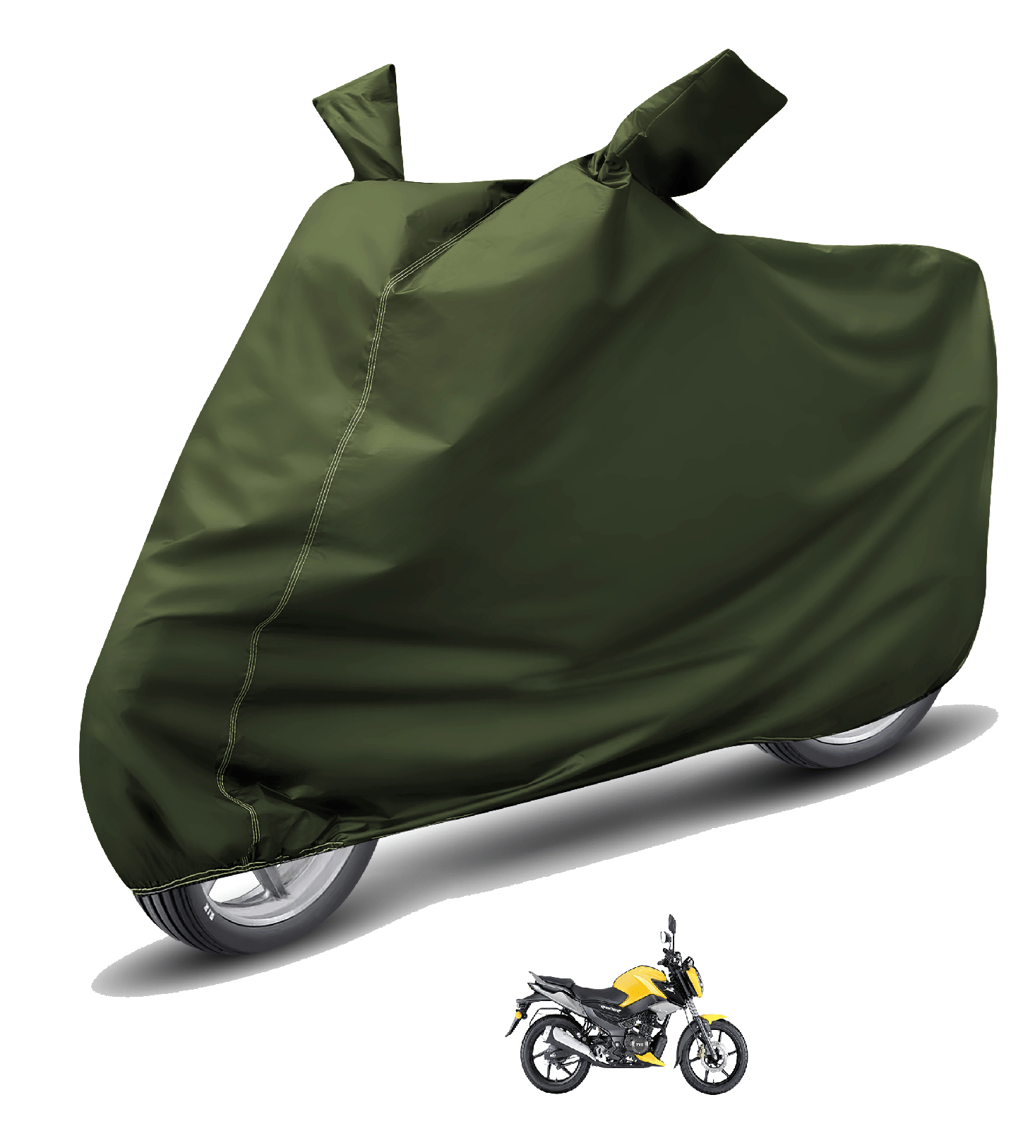 Auto Hub Bike Body Cover for TVS All Bike Models ( Pack of 1 ) , Green     			Auto Hub Bike Body Cover for TVS All Bike Models ( Pack of 1 ) , Green