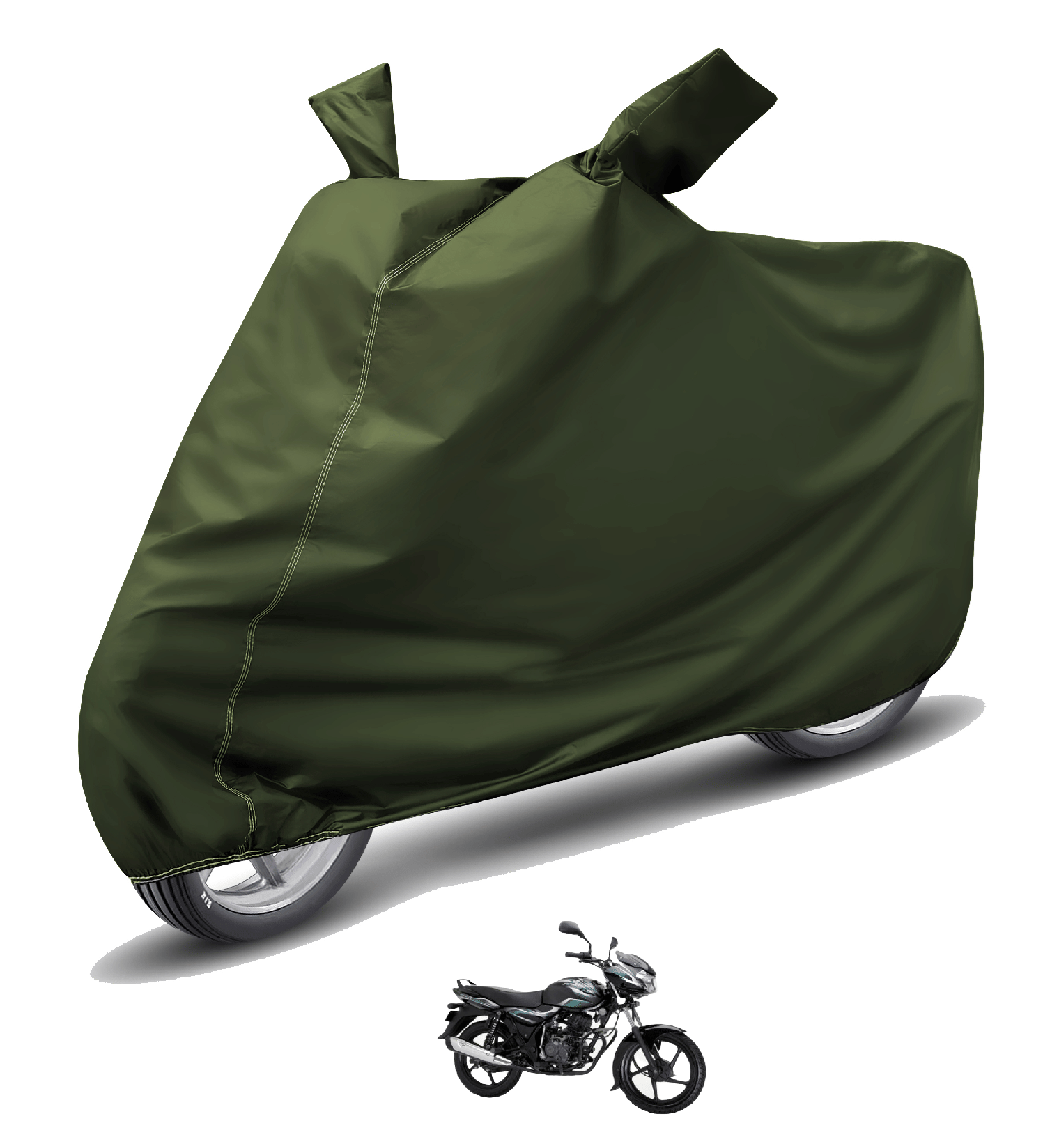     			Auto Hub Bike Body Cover for Bajaj Discover 100 ( Pack of 1 ) , Green