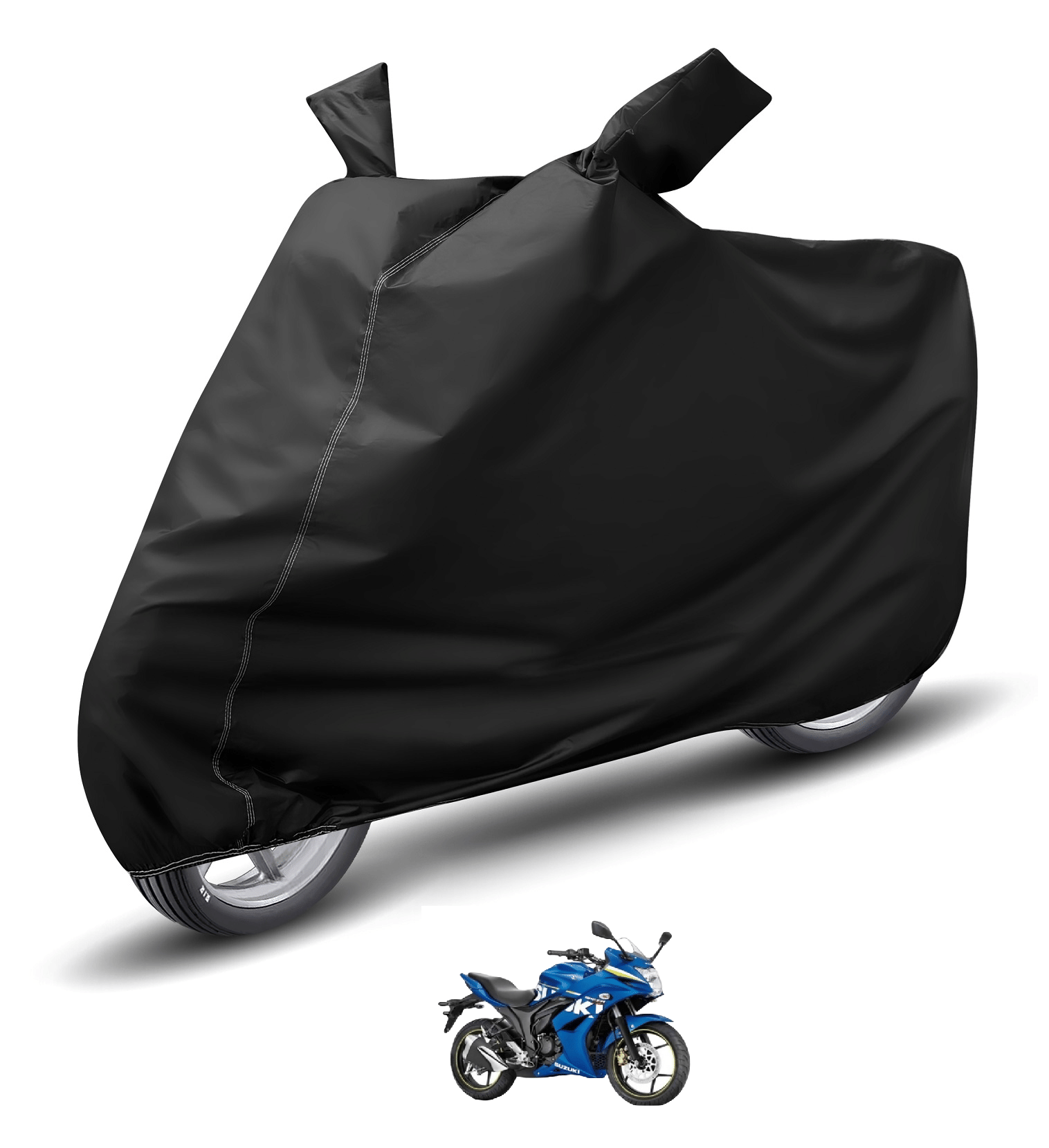 Auto Hub Bike Body Cover for Suzuki Gixxer Sf ( Pack of 1 ) , Black Auto Hub Bike Body Cover for Suzuki Gixxer Sf ( Pack of 1 ) , Black