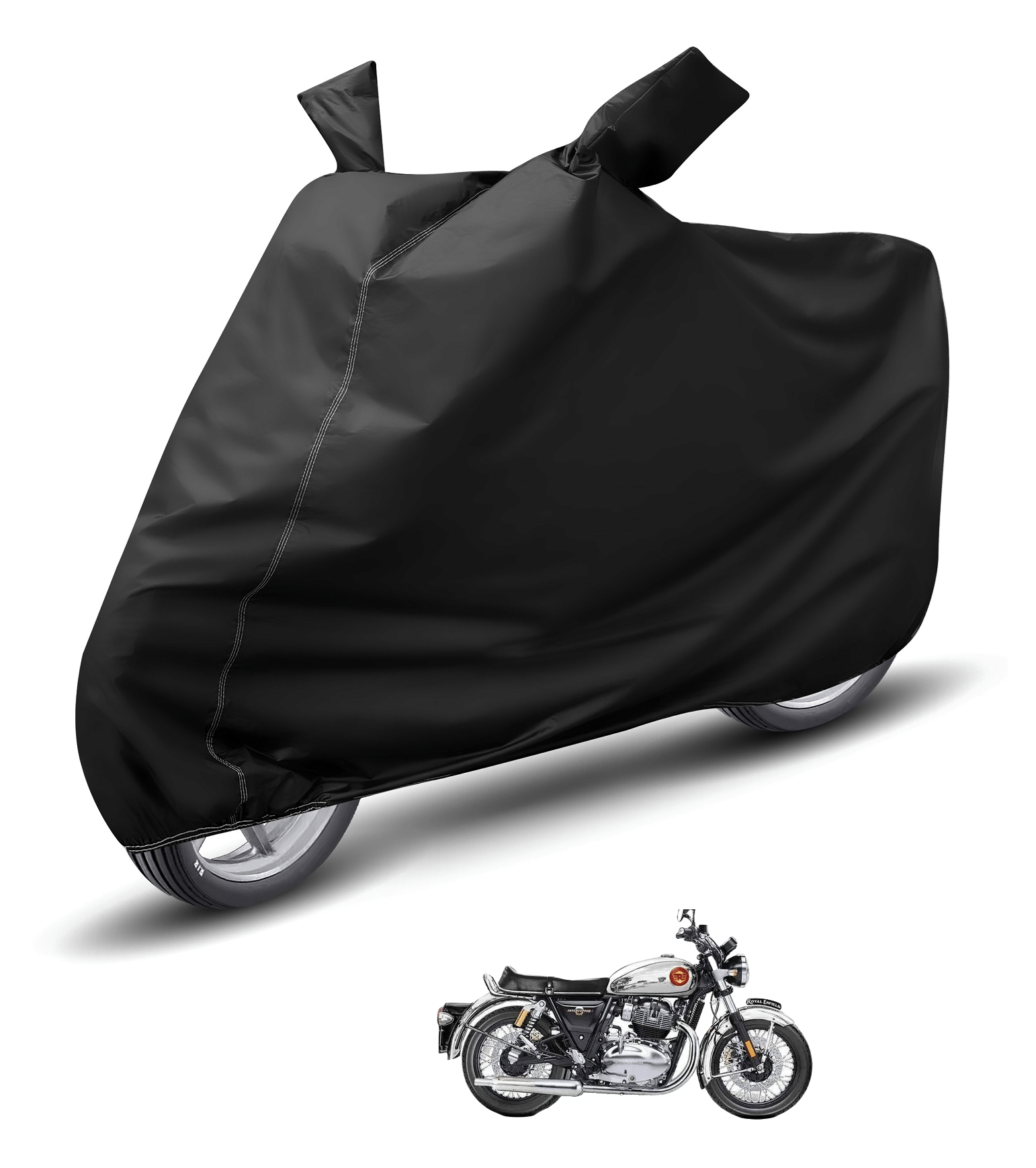 Auto Hub Bike Body Cover for Royal Enfield Interceptor 650 ( Pack of 1 ) , Black Auto Hub Bike Body Cover for Royal Enfield Interceptor 650 ( Pack of 1 ) , Black