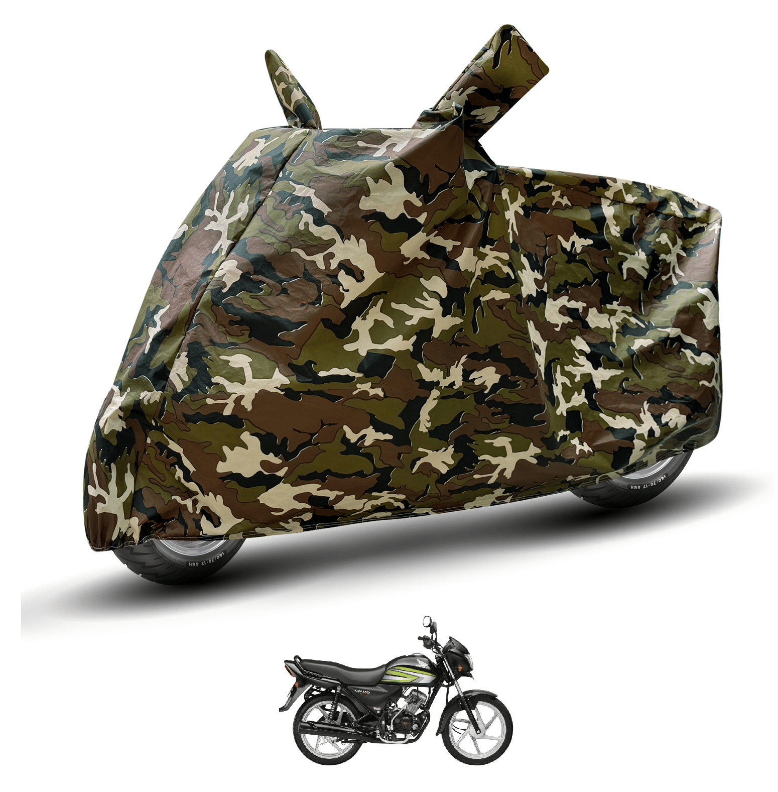 Auto Hub Bike Body Cover for Honda Cd 110 Dream ( Pack of 1 ) , Camouflage     			Auto Hub Bike Body Cover for Honda Cd 110 Dream ( Pack of 1 ) , Camouflage