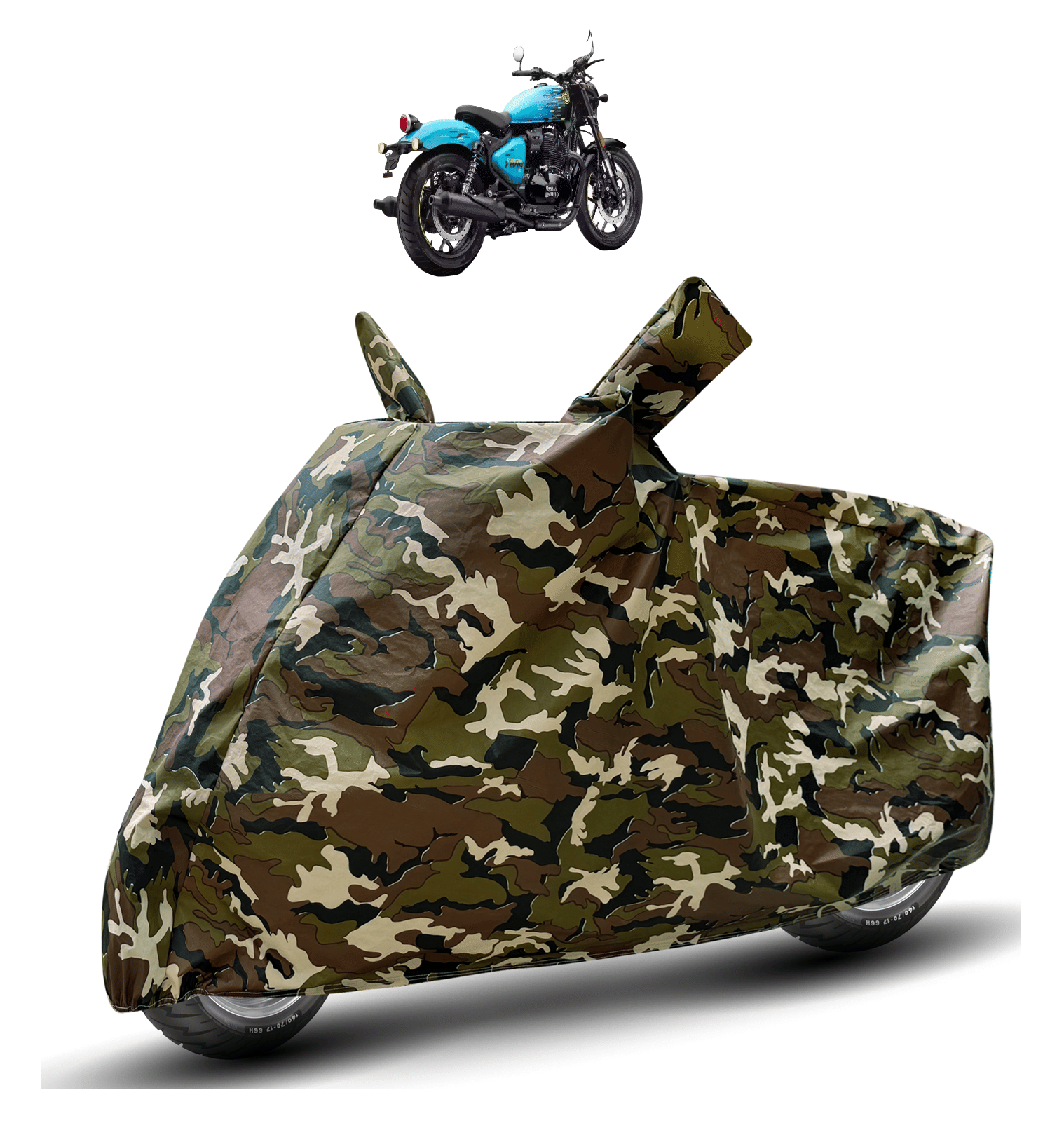 Auto Hub Bike Body Cover for Royal Enfield All Bike Models ( Pack of 1 ) , Camouflage     			Auto Hub Bike Body Cover for Royal Enfield All Bike Models ( Pack of 1 ) , Camouflage