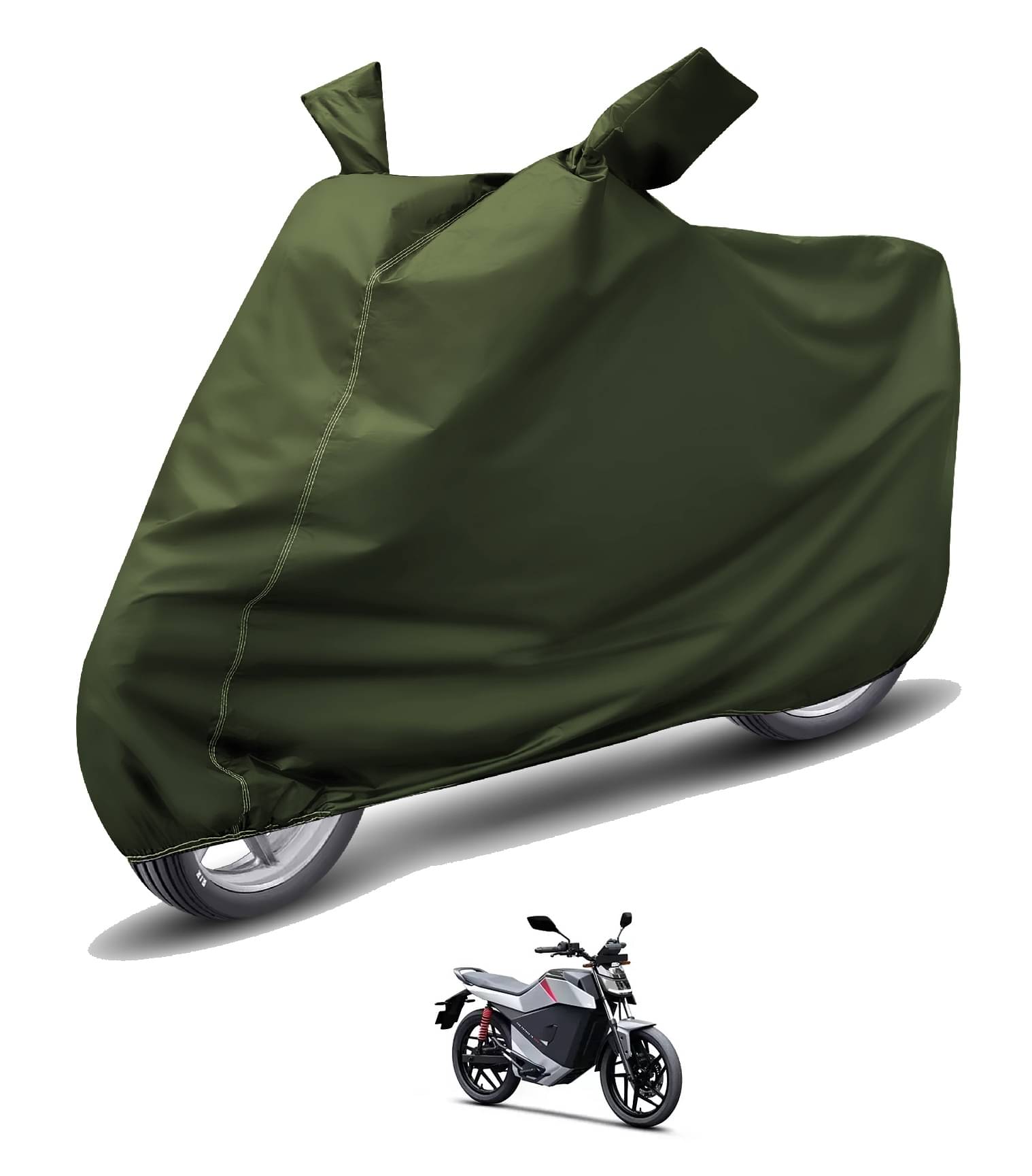 Auto Hub Bike Body Cover for Ola All Bike Models ( Pack of 1 ) , Green Auto Hub Bike Body Cover for Ola All Bike Models ( Pack of 1 ) , Green