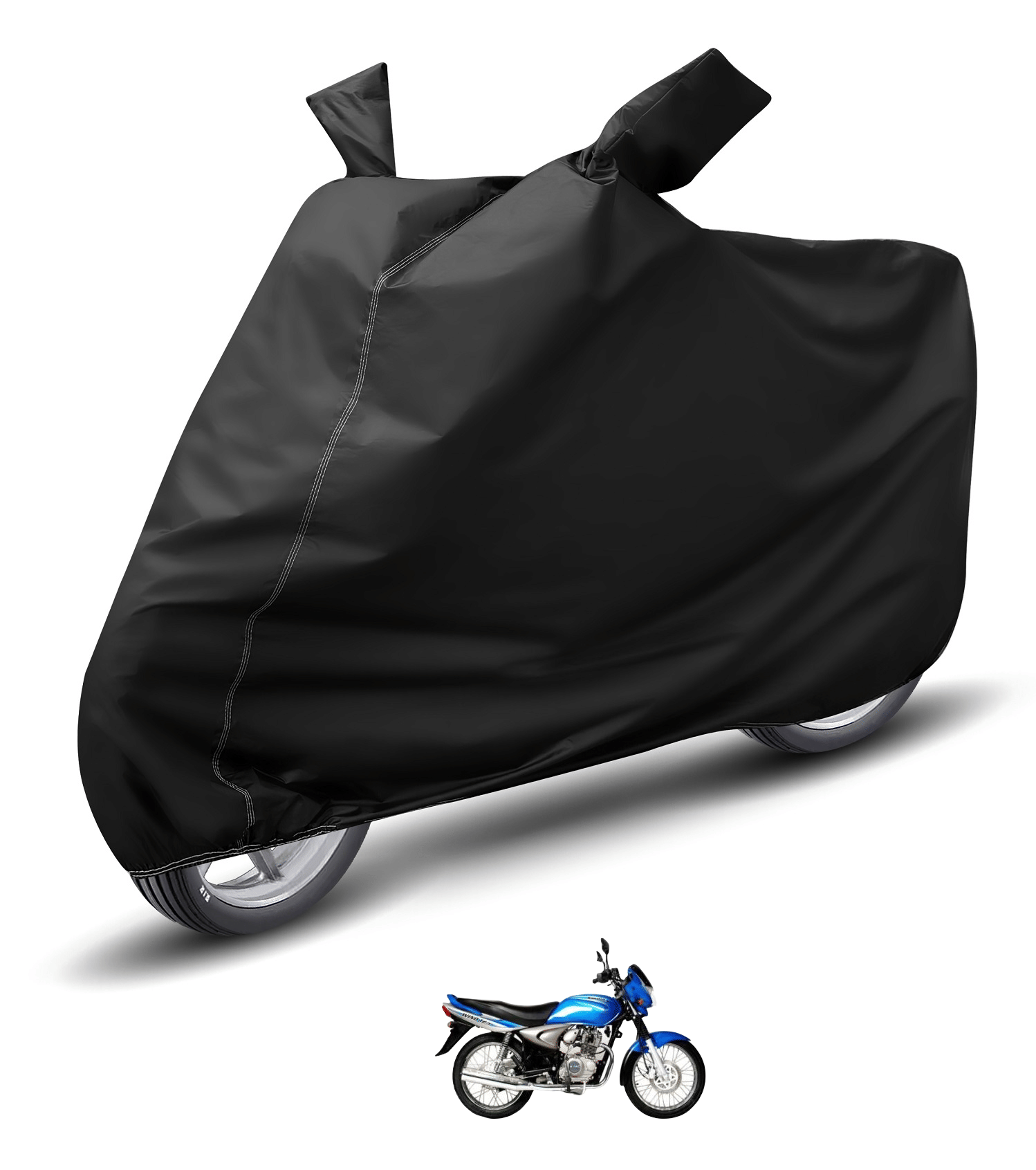 Auto Hub Bike Body Cover for Bajaj Wind 125 ( Pack of 1 ) , Black Auto Hub Bike Body Cover for Bajaj Wind 125 ( Pack of 1 ) , Black