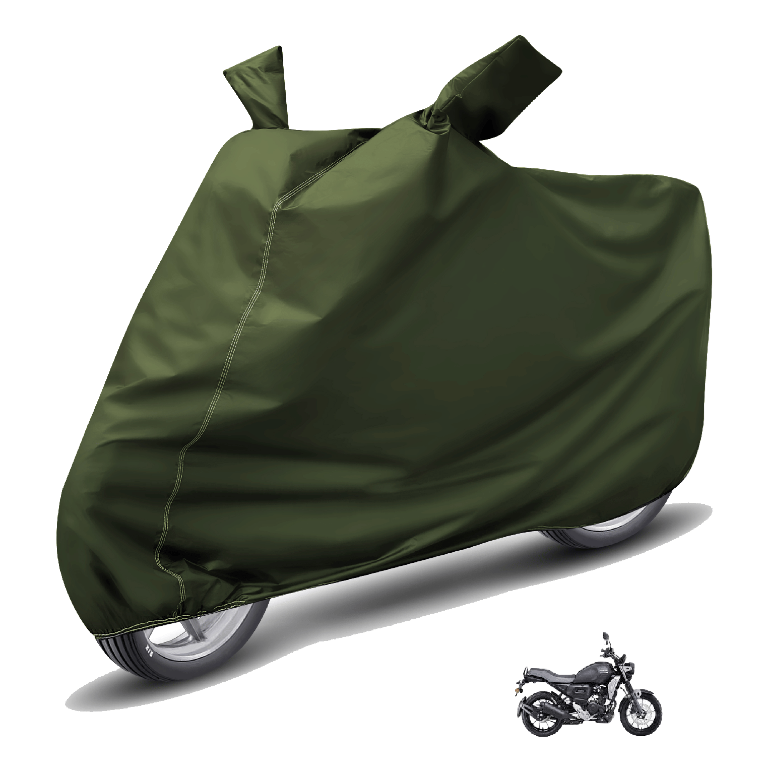 Auto Hub Bike Body Cover for Yamaha All Bike Models ( Pack of 1 ) , Green Auto Hub Bike Body Cover for Yamaha All Bike Models ( Pack of 1 ) , Green