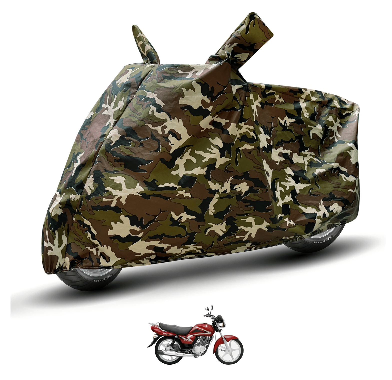 Auto Hub Bike Body Cover for Suzuki Heat ( Pack of 1 ) , Camouflage Auto Hub Bike Body Cover for Suzuki Heat ( Pack of 1 ) , Camouflage